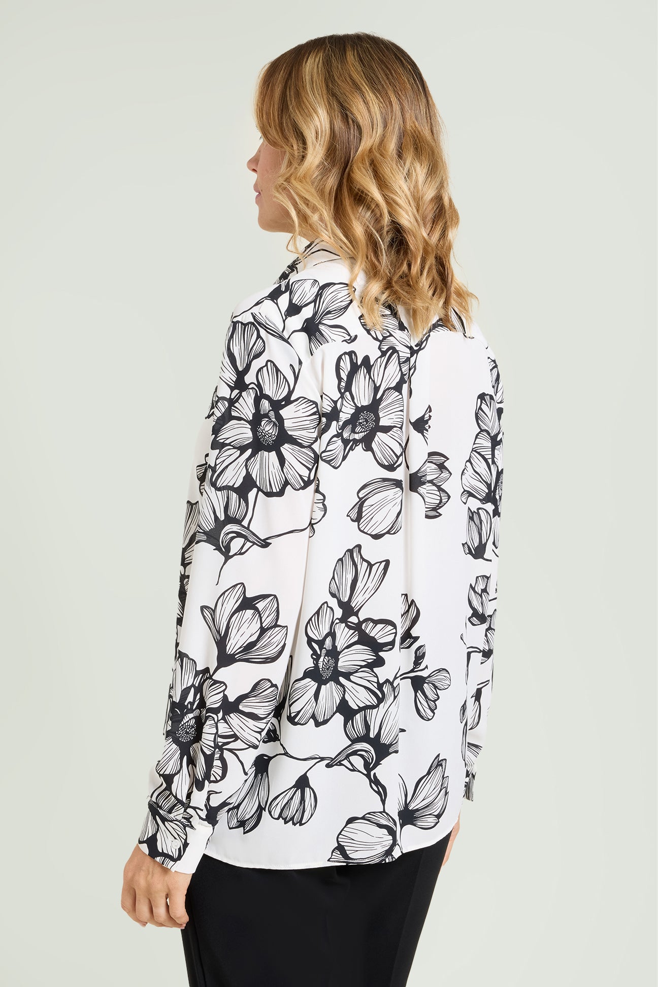 CAMICIA IN DOPPIA GEORGETTE STAMPATA