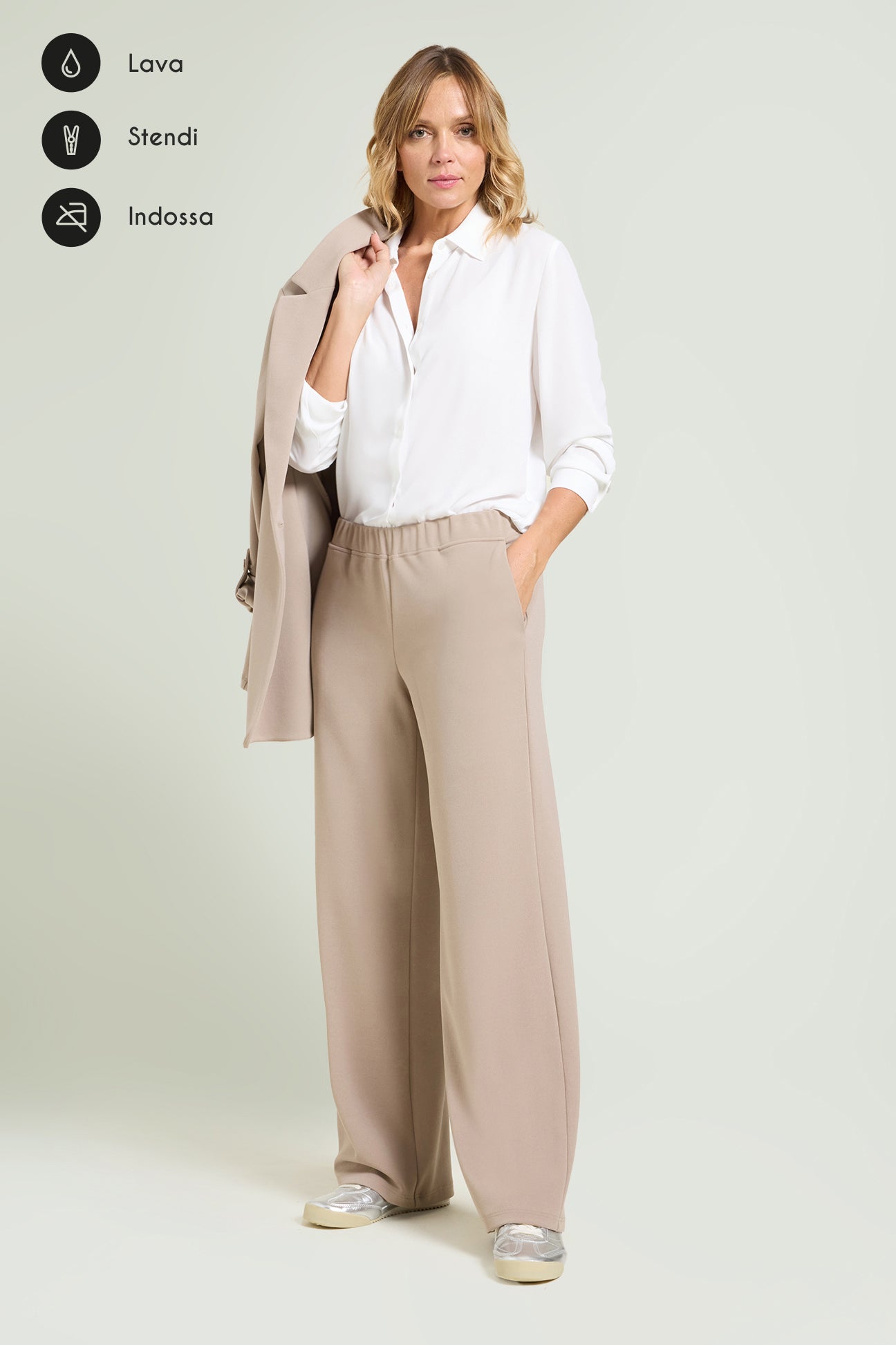 PANTALONI PULL-ON AMPI IN SCUBA CREPE