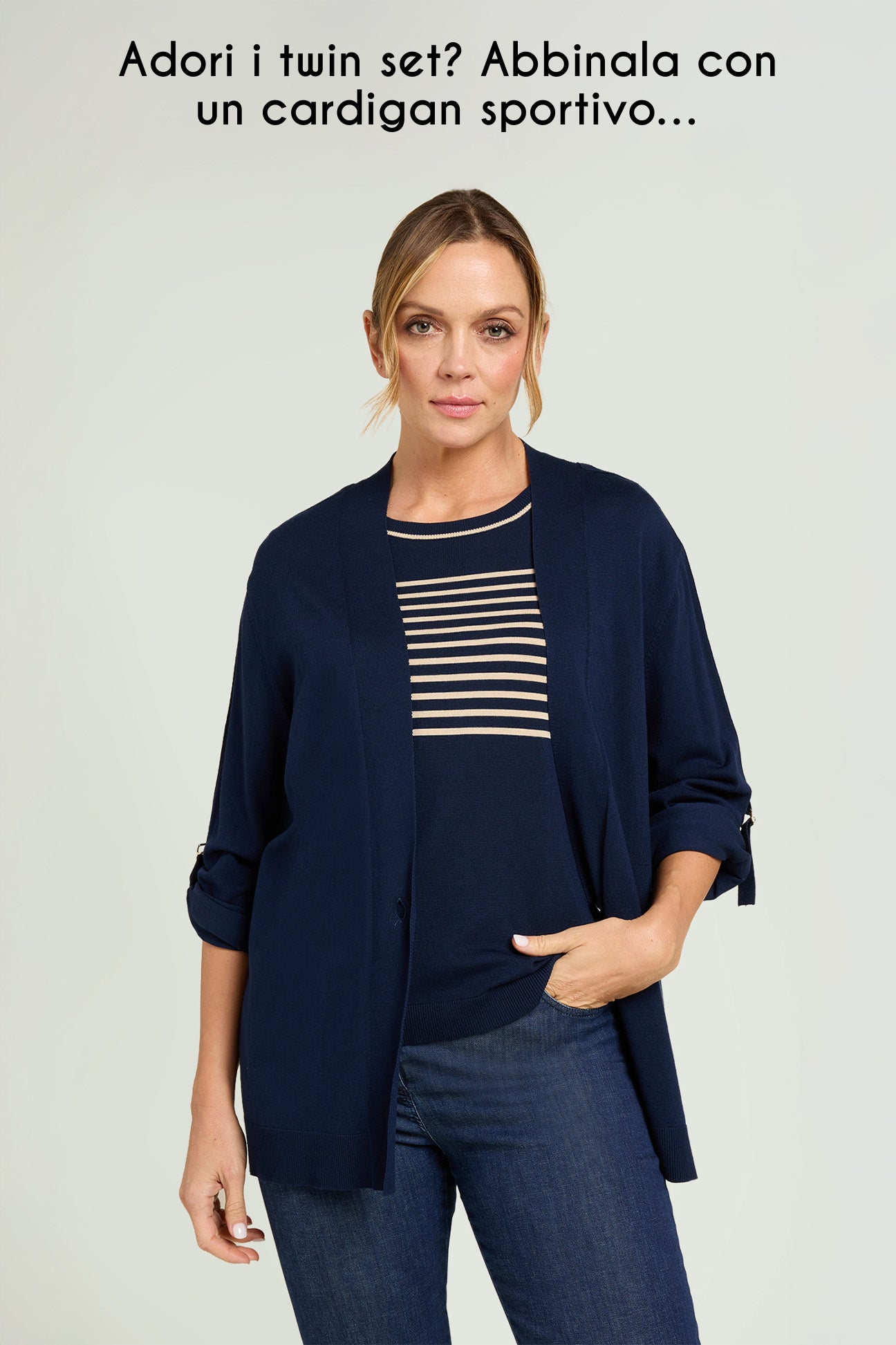 MAGLIA A RIGHE IN VISCOSA COMFORT