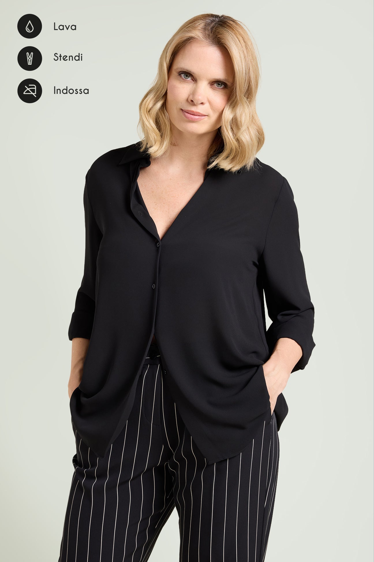 CAMICIA IN DOPPIA GEORGETTE