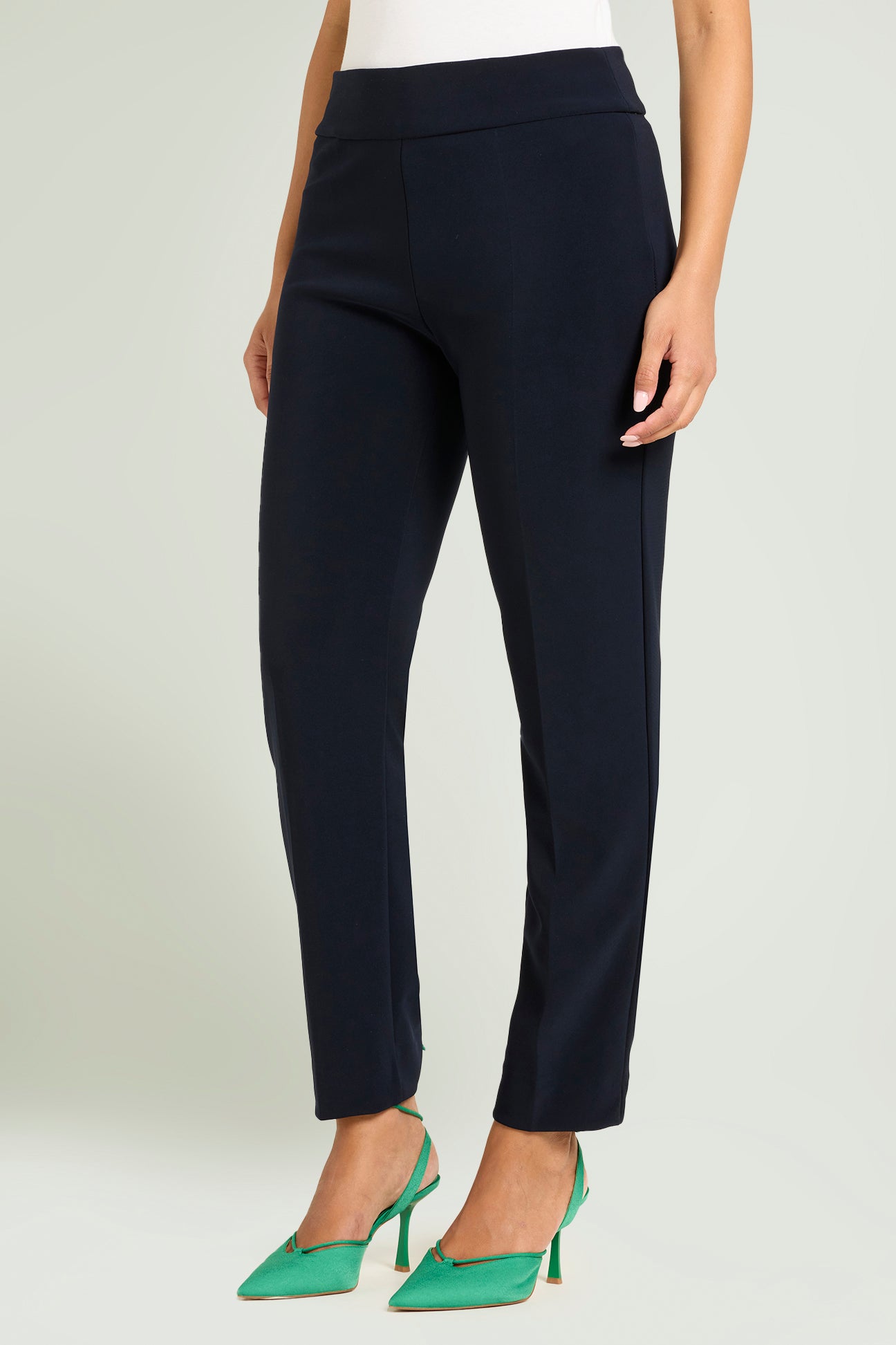 PANTALONI PULL-ON SKINNY IN COMPATTO STRETCH