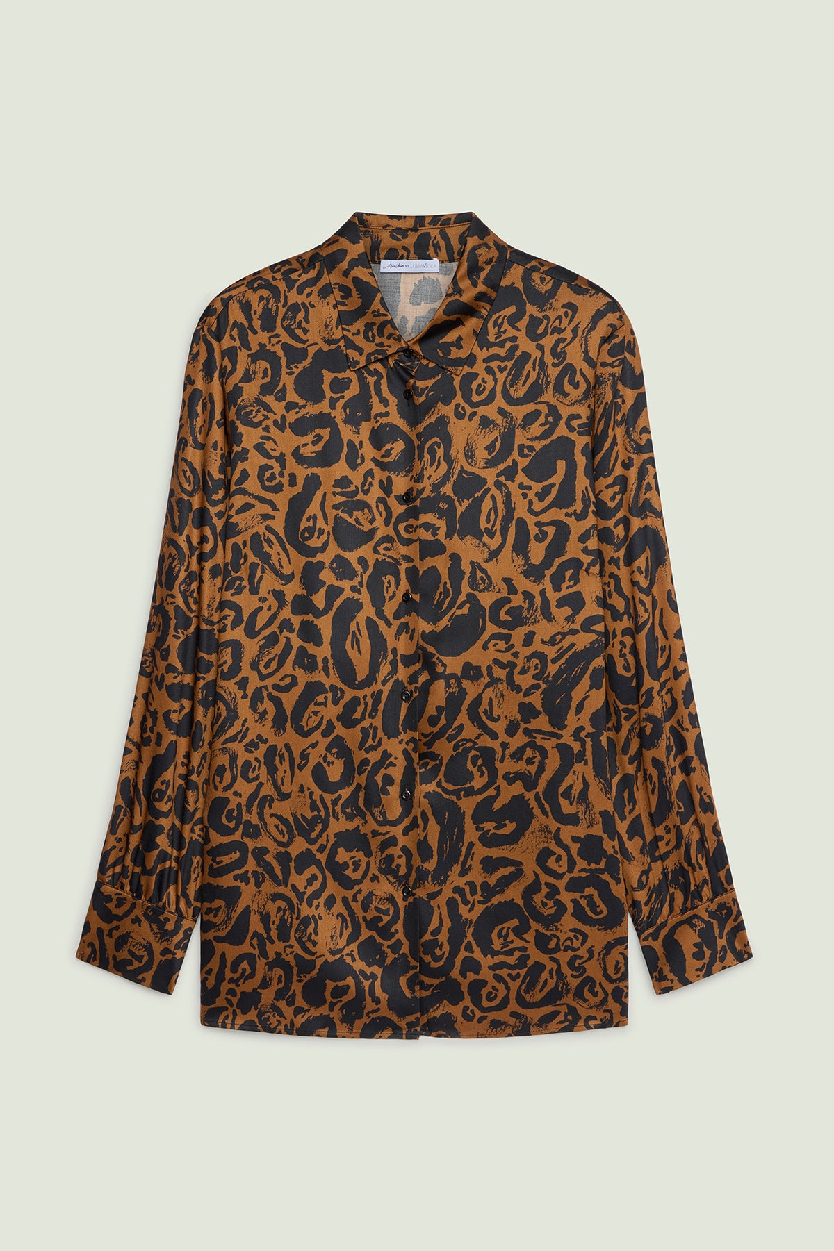 CAMICIA ANIMALIER IN SATIN