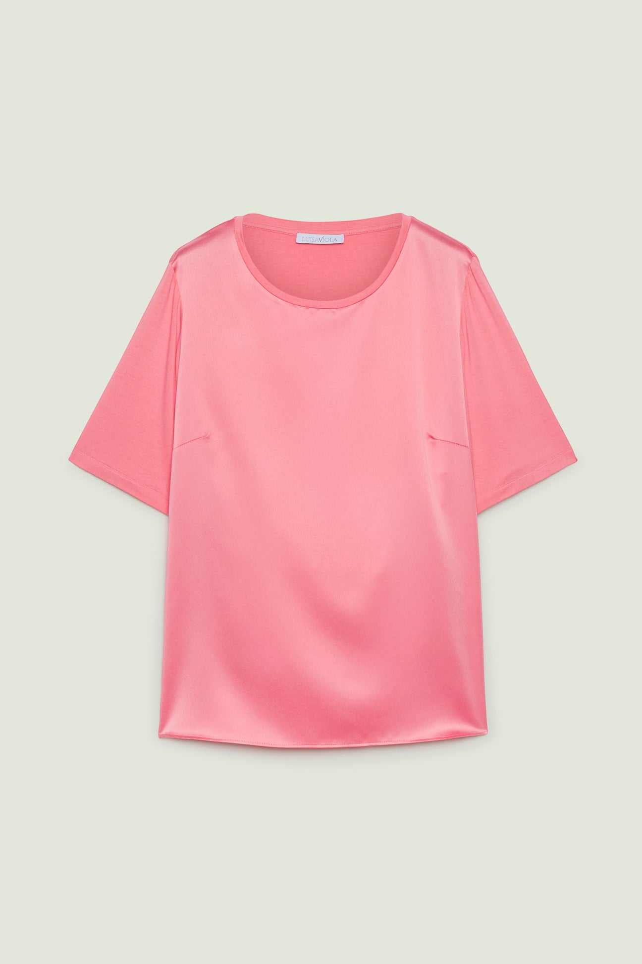 T-SHIRT IN RASO E JERSEY