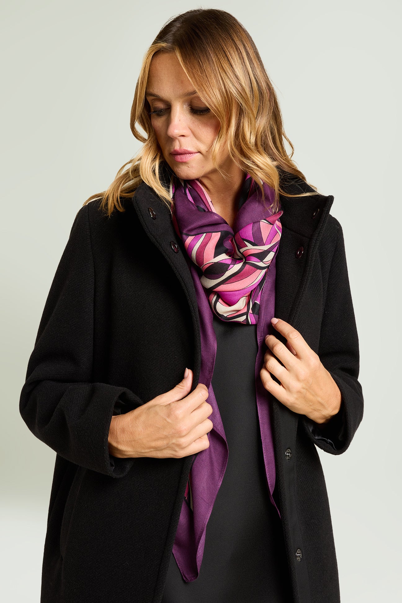 SCIARPA-FOULARD STAMPATA