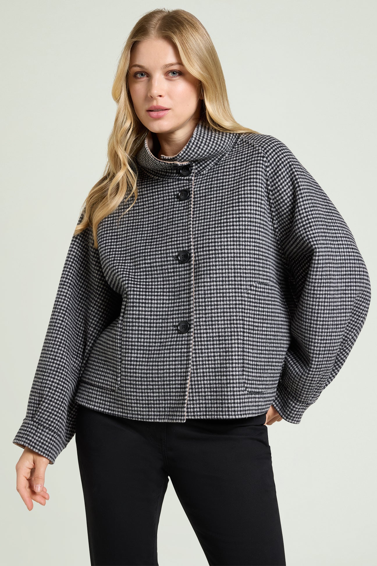 GIACCA DOUBLE PIED-DE-POULE