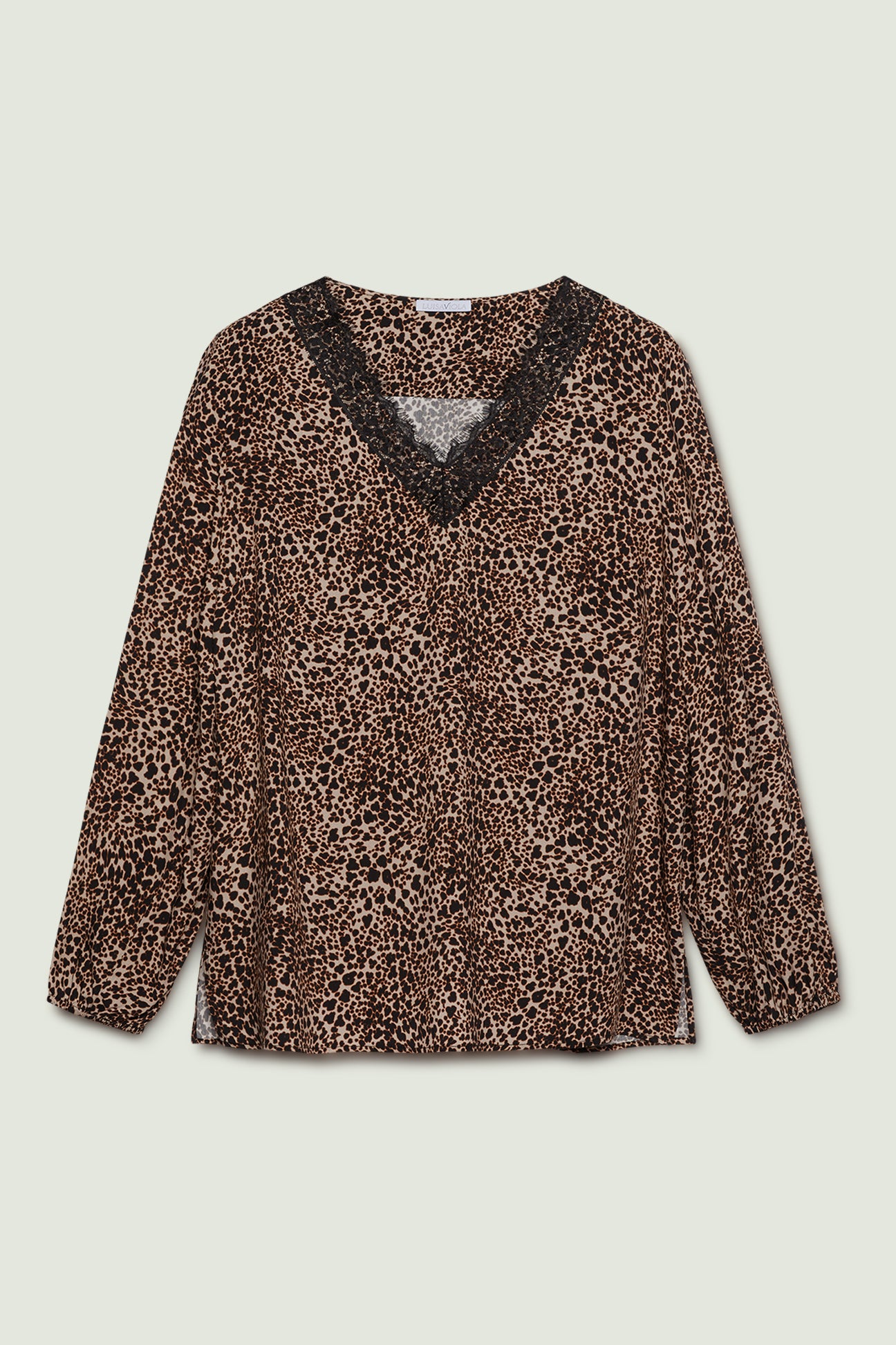 BLUSA CON STAMPA ANIMALIER