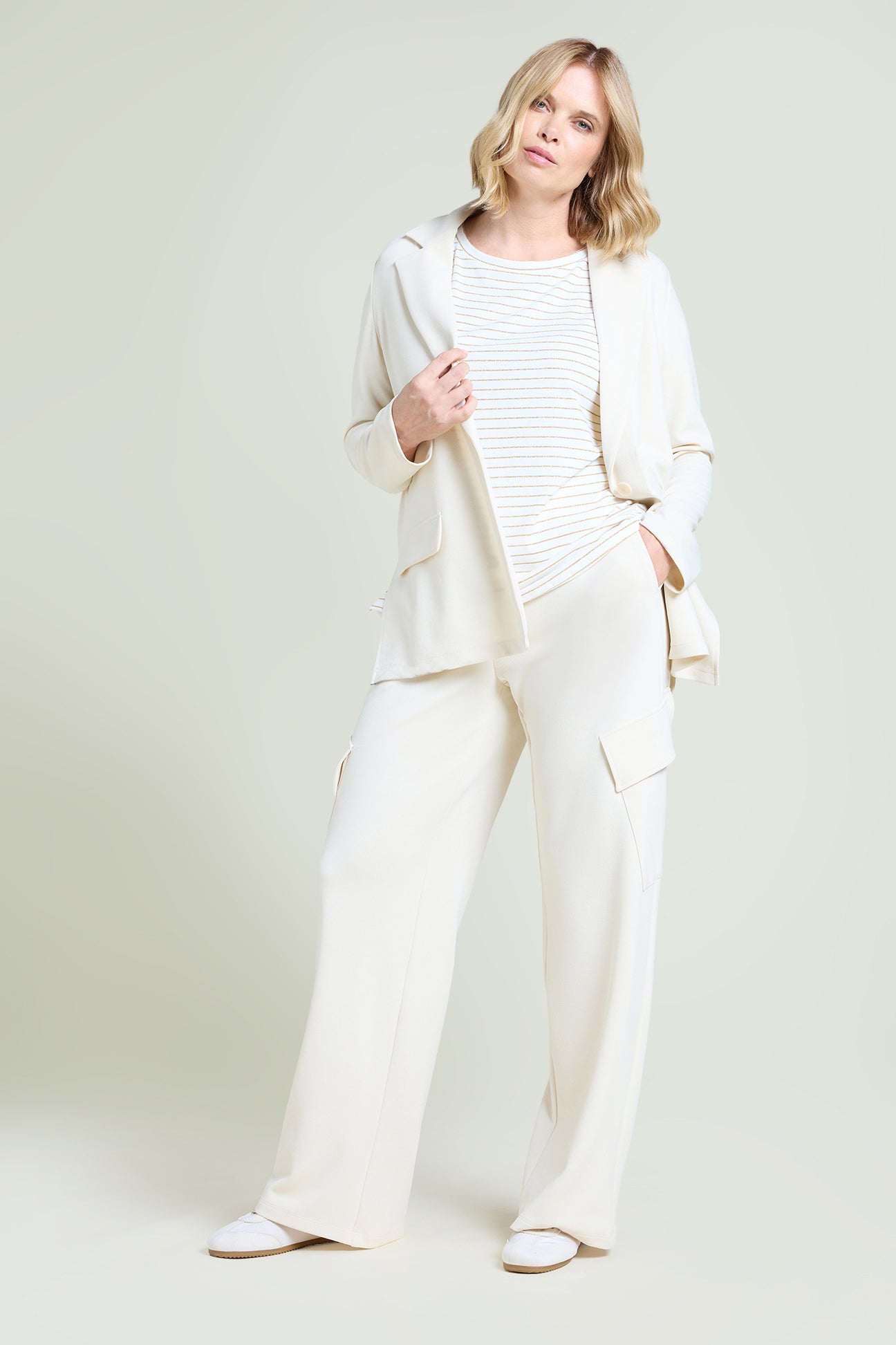 GIACCA INFORMALE IN SCUBA TWILL