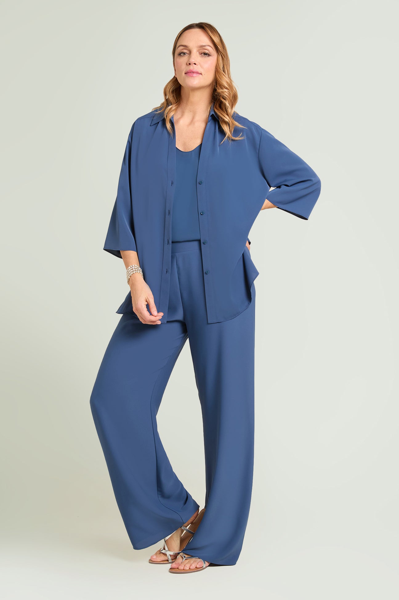 CAMICIA IN TESSUTO FLUIDO SILKY TOUCH