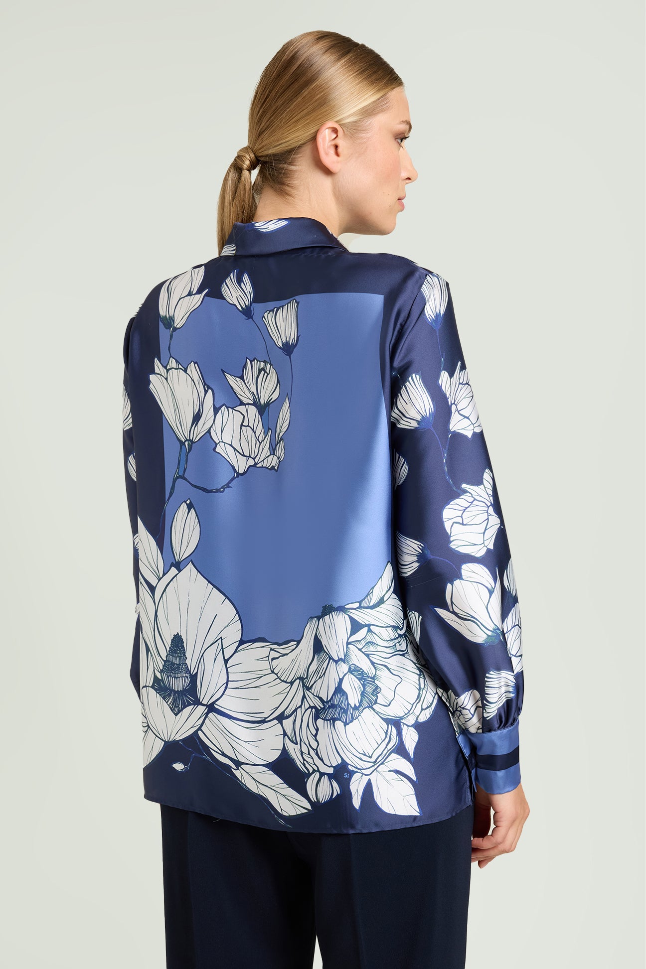 CAMICIA IN RASO STAMPATO