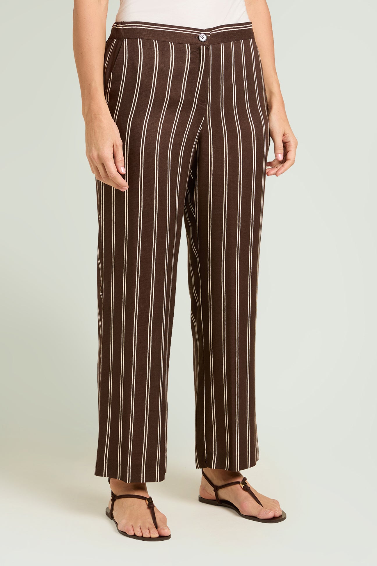 PANTALONI ESTIVI IN TELA GESSATA