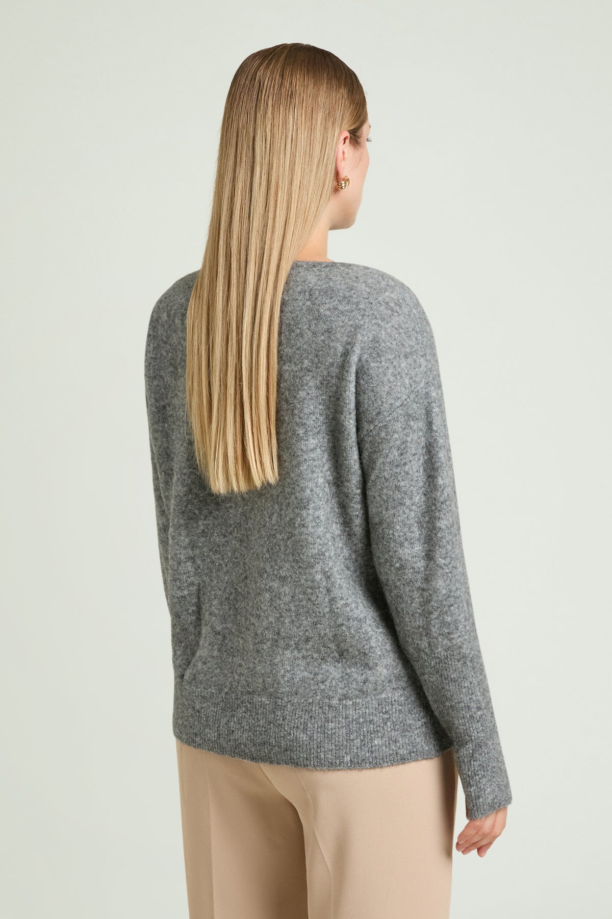 MAGLIA CON FRANGE IN JAIS