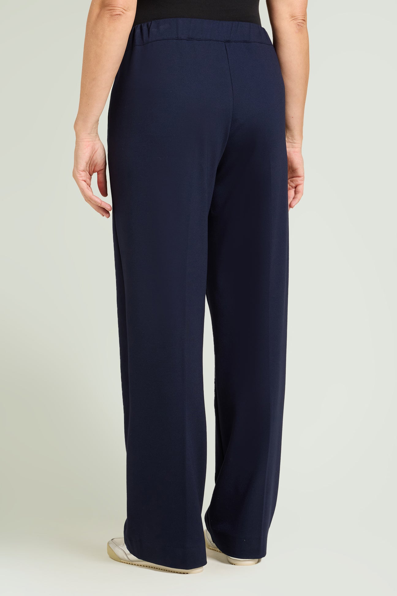 PANTALONI PULL-ON WIDE LEG IN PUNTO MILANO