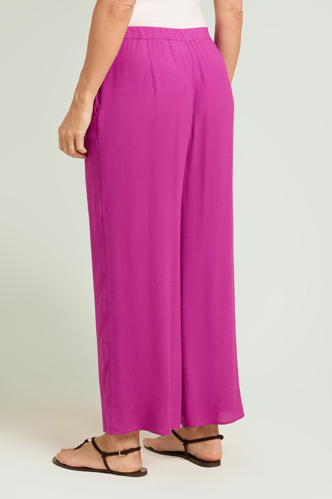 PANTALONI AMPI IN MAROCAINE