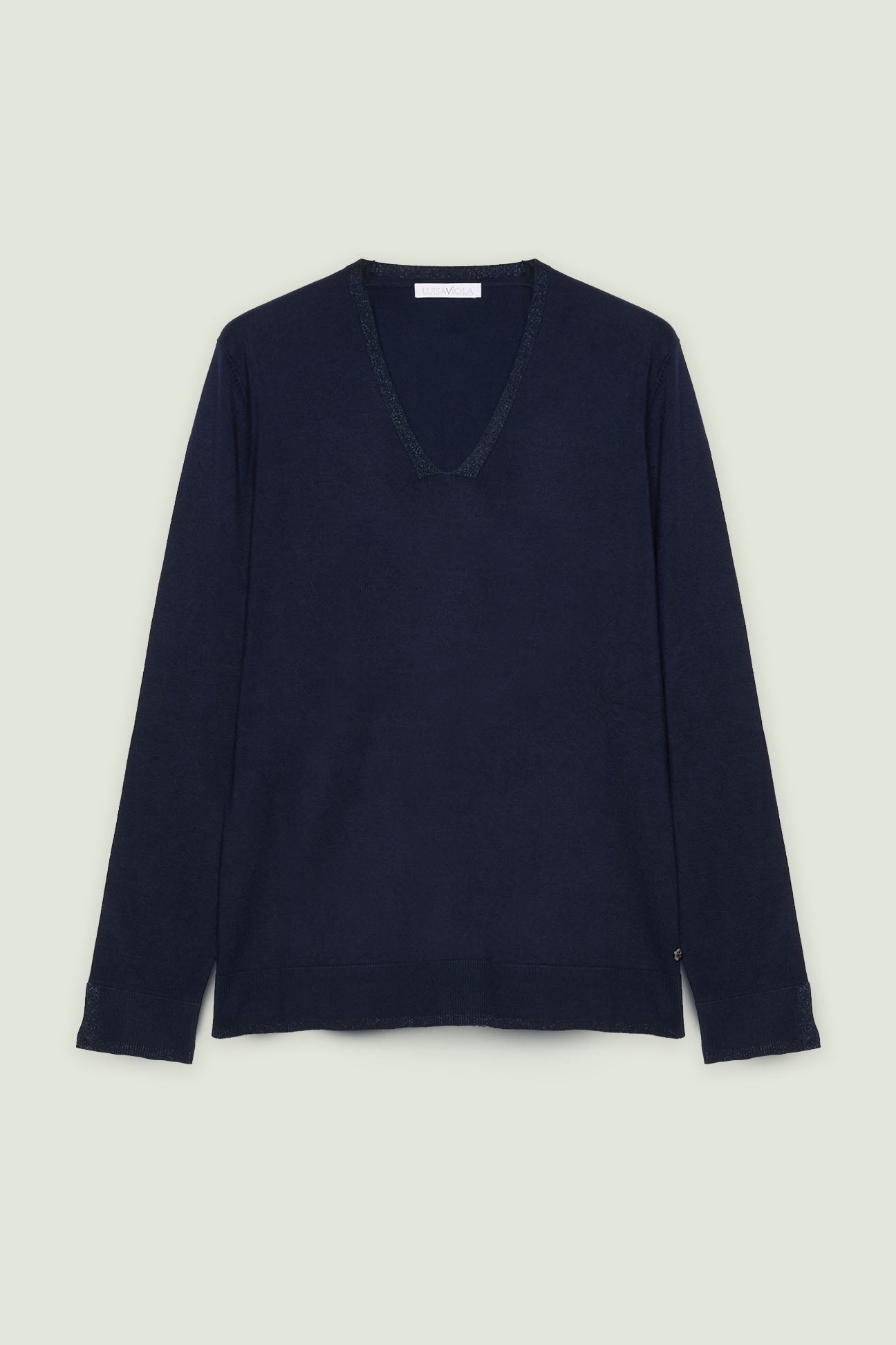 MAGLIA CON SCOLLO A "V" IN VISCOSA COMFORT