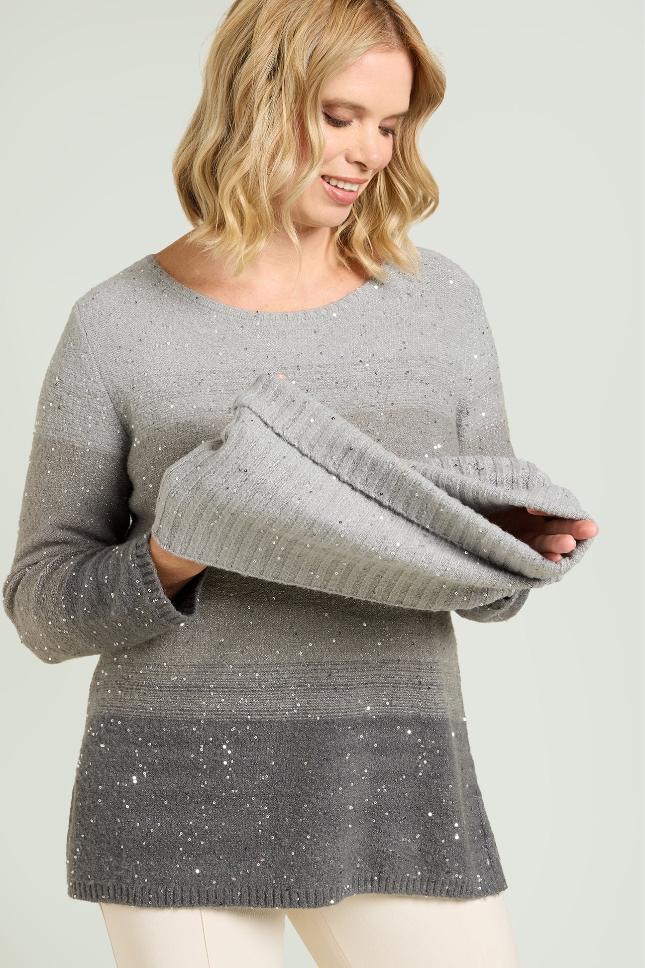 MAGLIA DEGRADE' FULL PAILLETTES