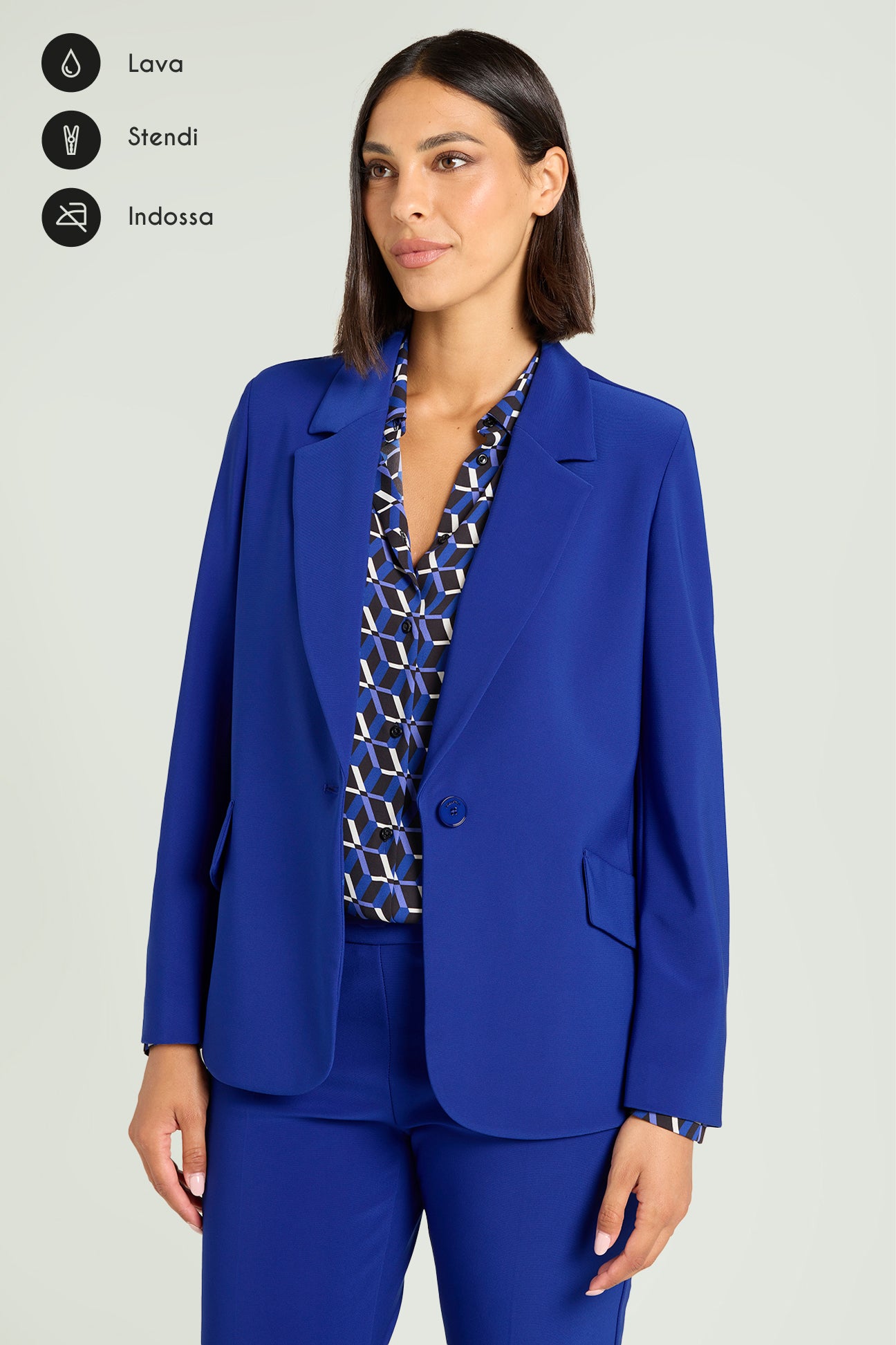 BLAZER IN COMPATTO STRETCH