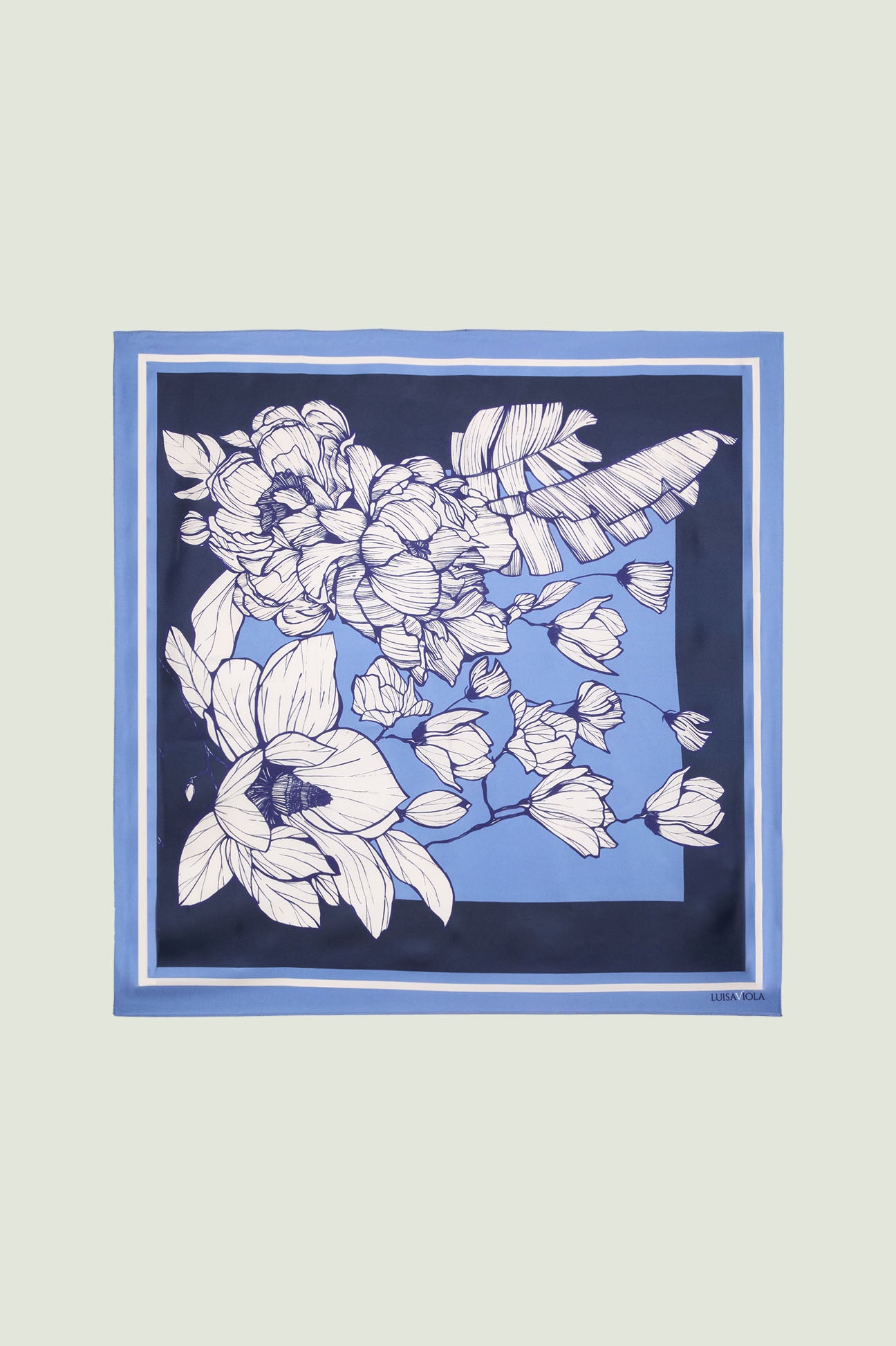 FOULARD STAMPATO IN PURA SETA