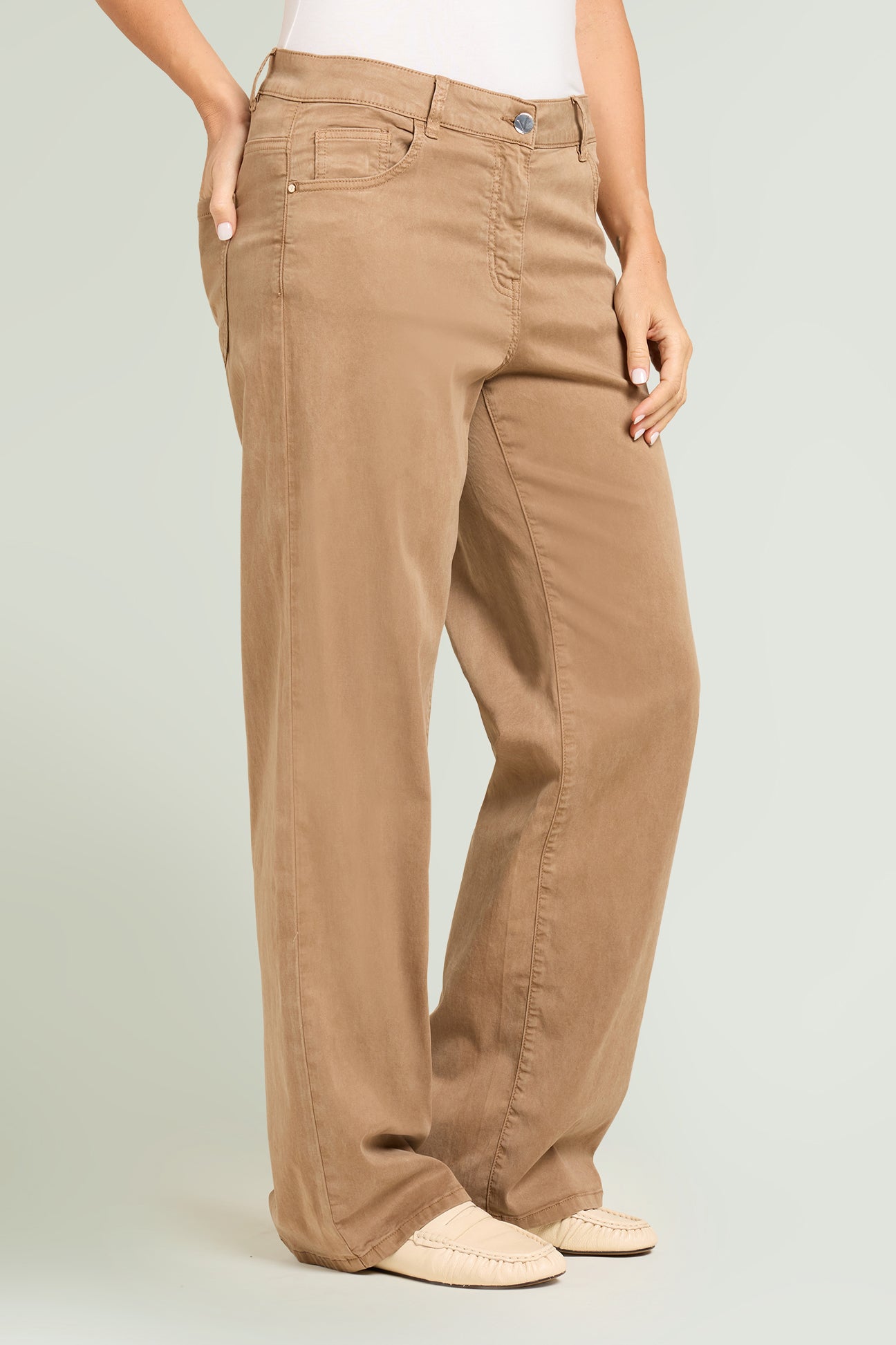 PANTALONI 5 TASCHE WIDE LEG