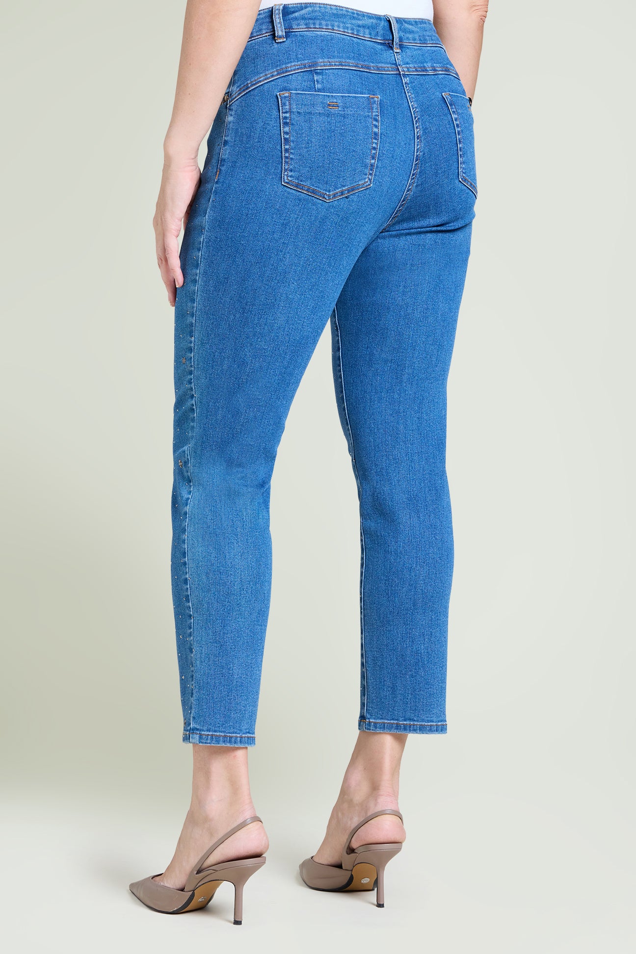 JEANS SKINNY CON PUNTI LUCE