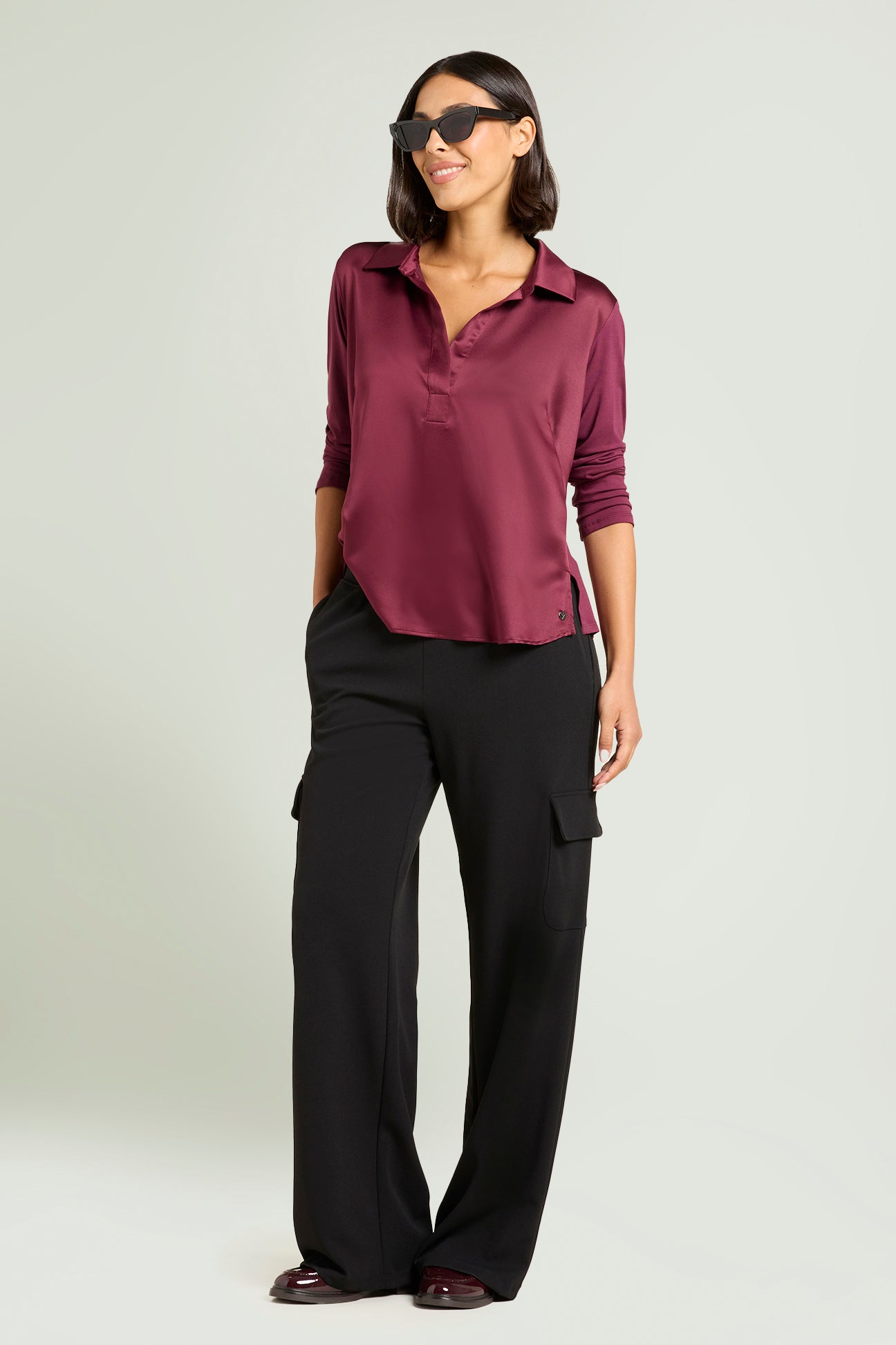 POLO IN RASO E JERSEY