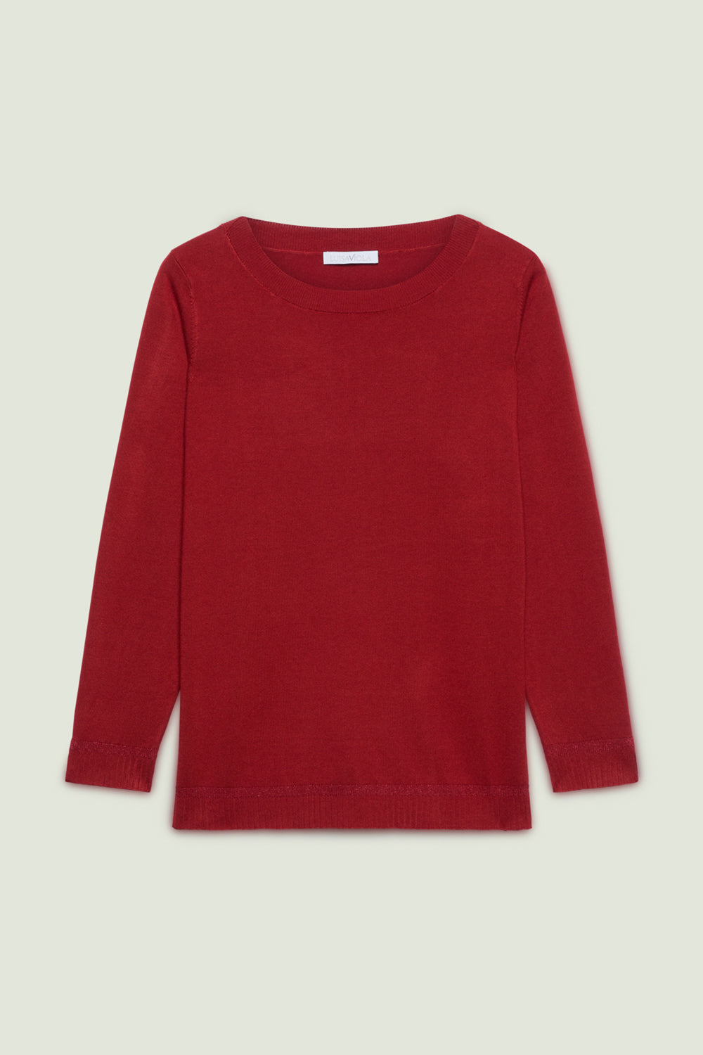 MAGLIA IN VISCOSA COMFORT CON SCOLLO A BARCHETTA