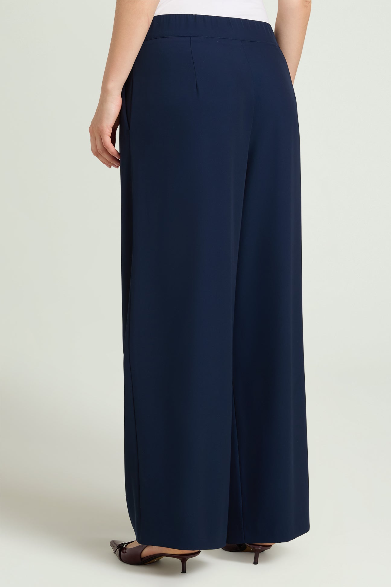 PANTALONI AMPI IN CADY FLUIDO