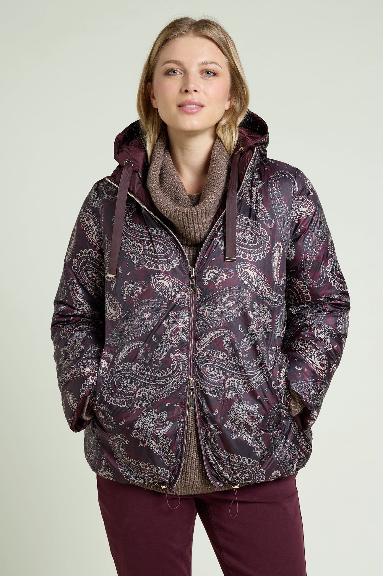 PIUMINO REVERSIBILE CON STAMPA PAISLEY