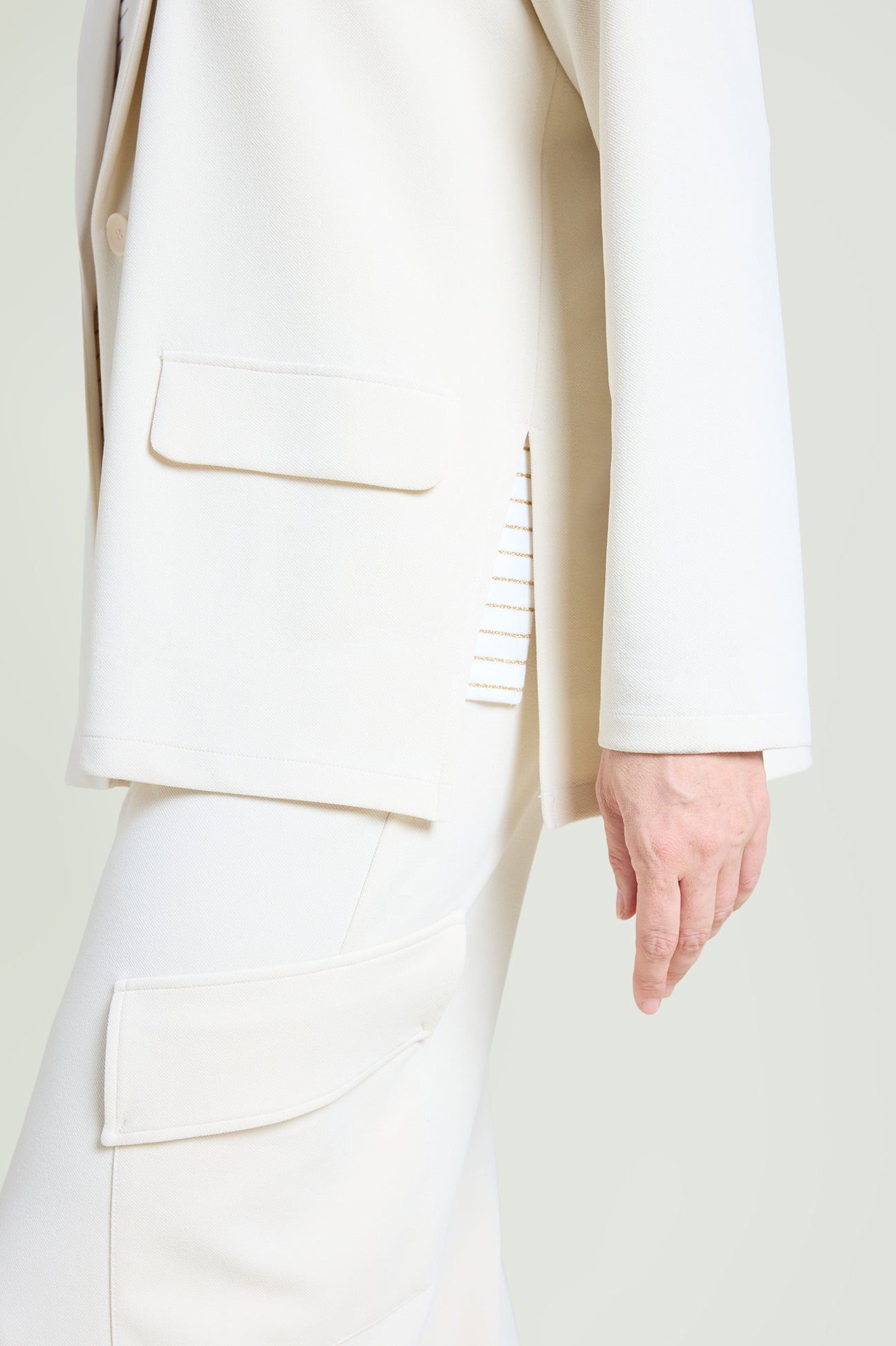 GIACCA INFORMALE IN SCUBA TWILL