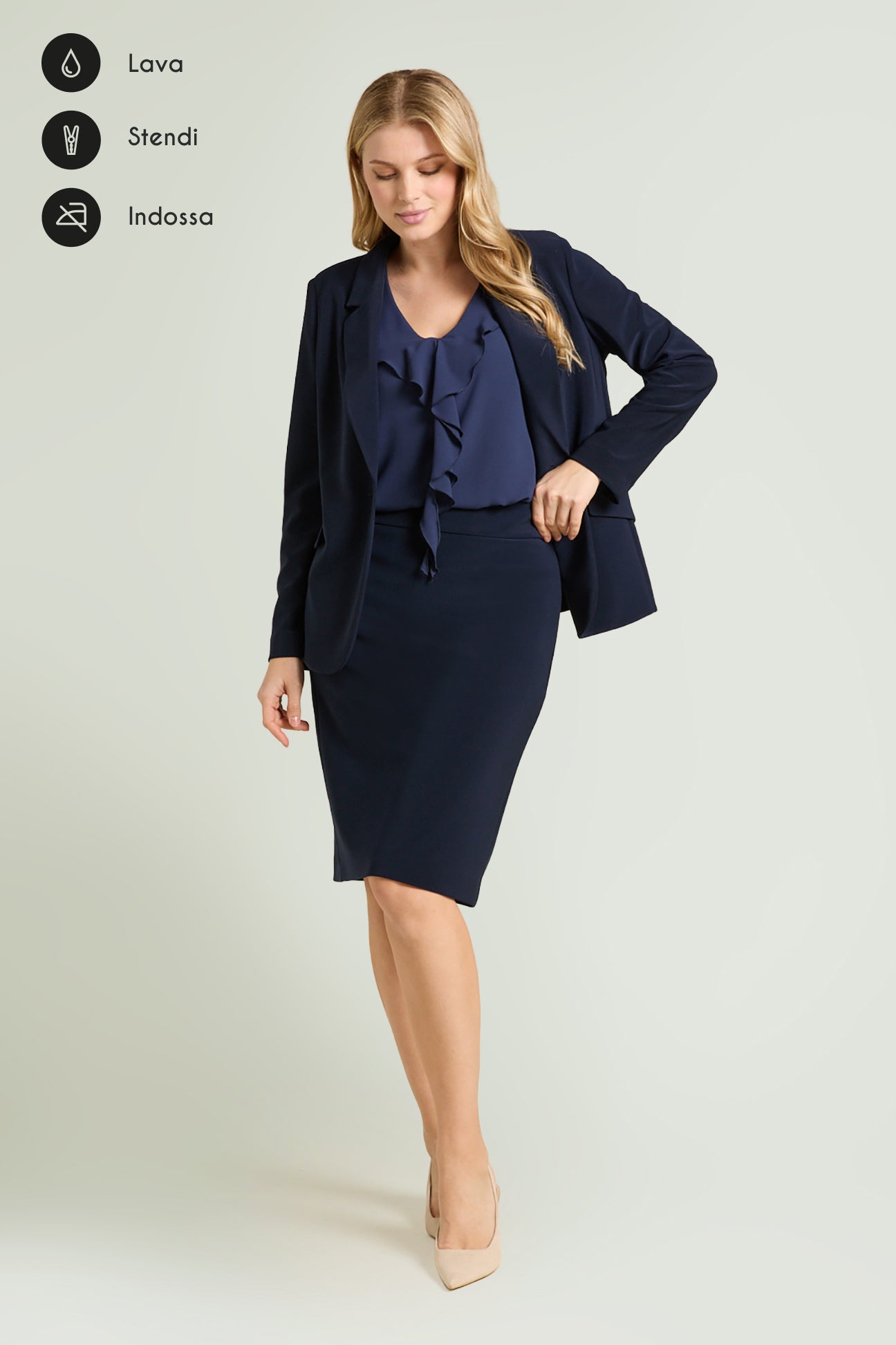 GONNA TUBINO IN COMPACT STRETCH