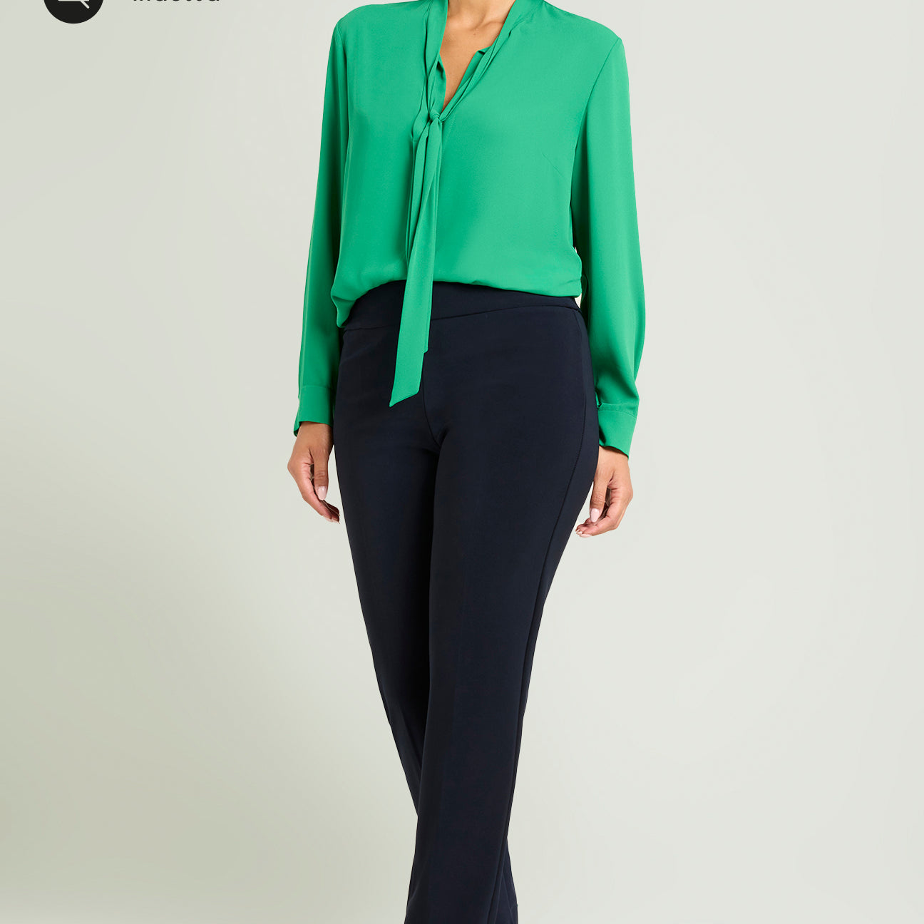 PANTALONI PULL-ON SKINNY IN COMPATTO STRETCH