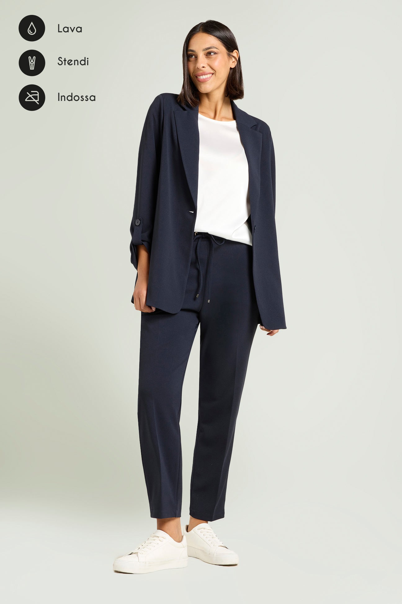 PANTALONI PULL-ON JOGGER IN SCUBA CREPE