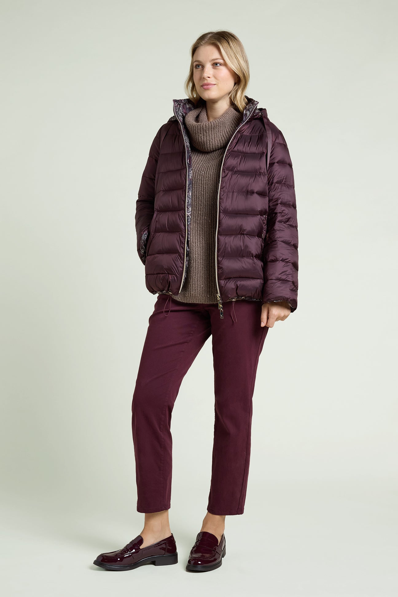 PIUMINO REVERSIBILE CON STAMPA PAISLEY