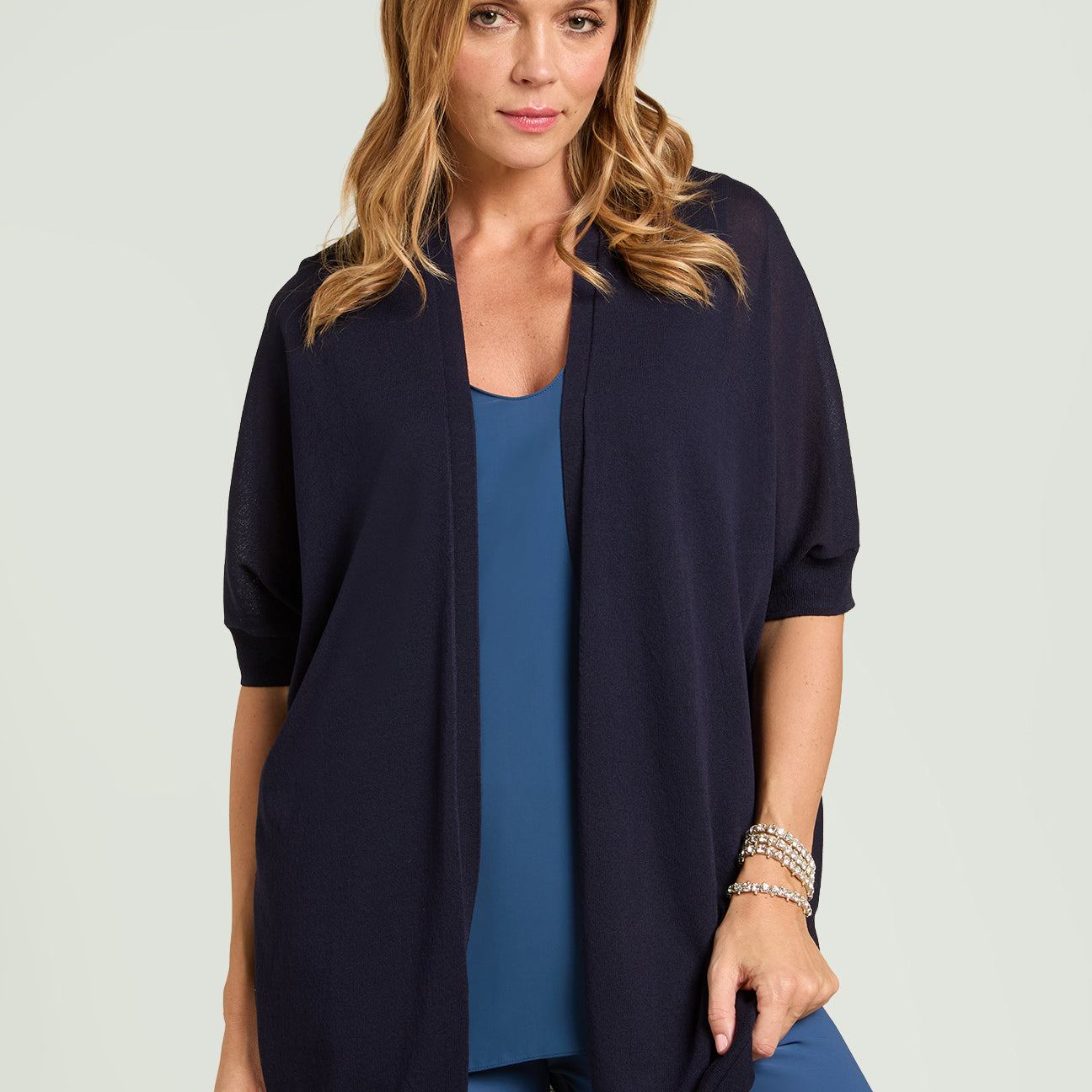 CARDIGAN IN VISCOSA CREPE