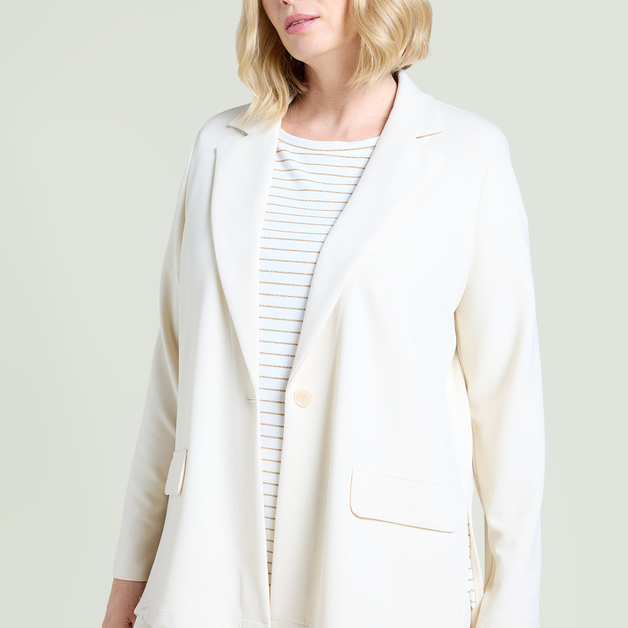GIACCA INFORMALE IN SCUBA TWILL