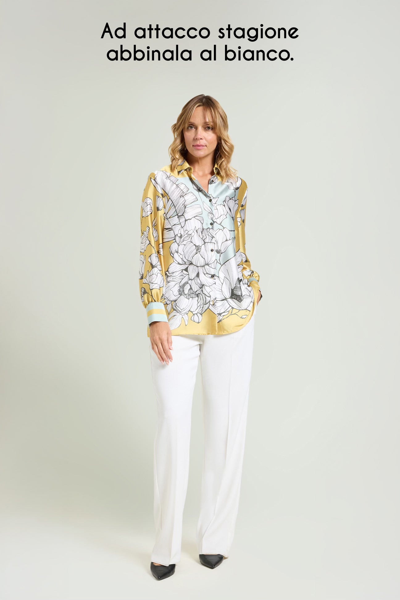 CAMICIA IN RASO STAMPATO