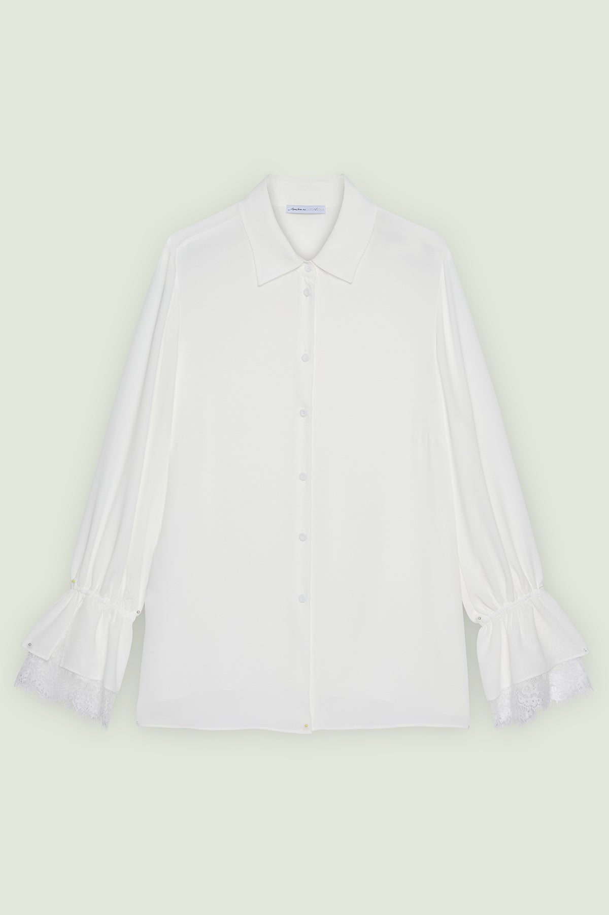 CAMICIA CON POLSO IN PIZZO