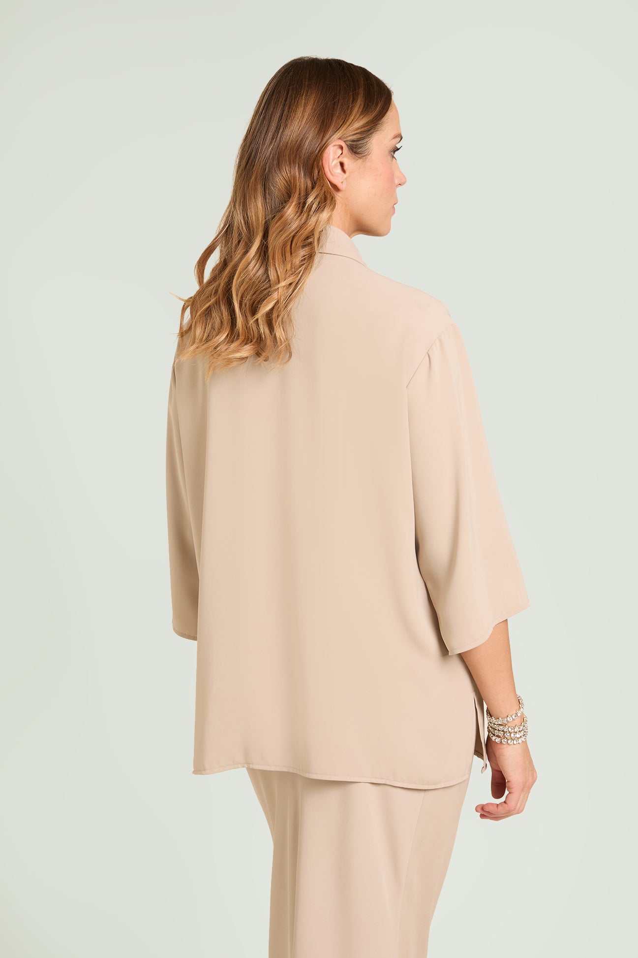 CAMICIA IN TESSUTO FLUIDO SILKY TOUCH