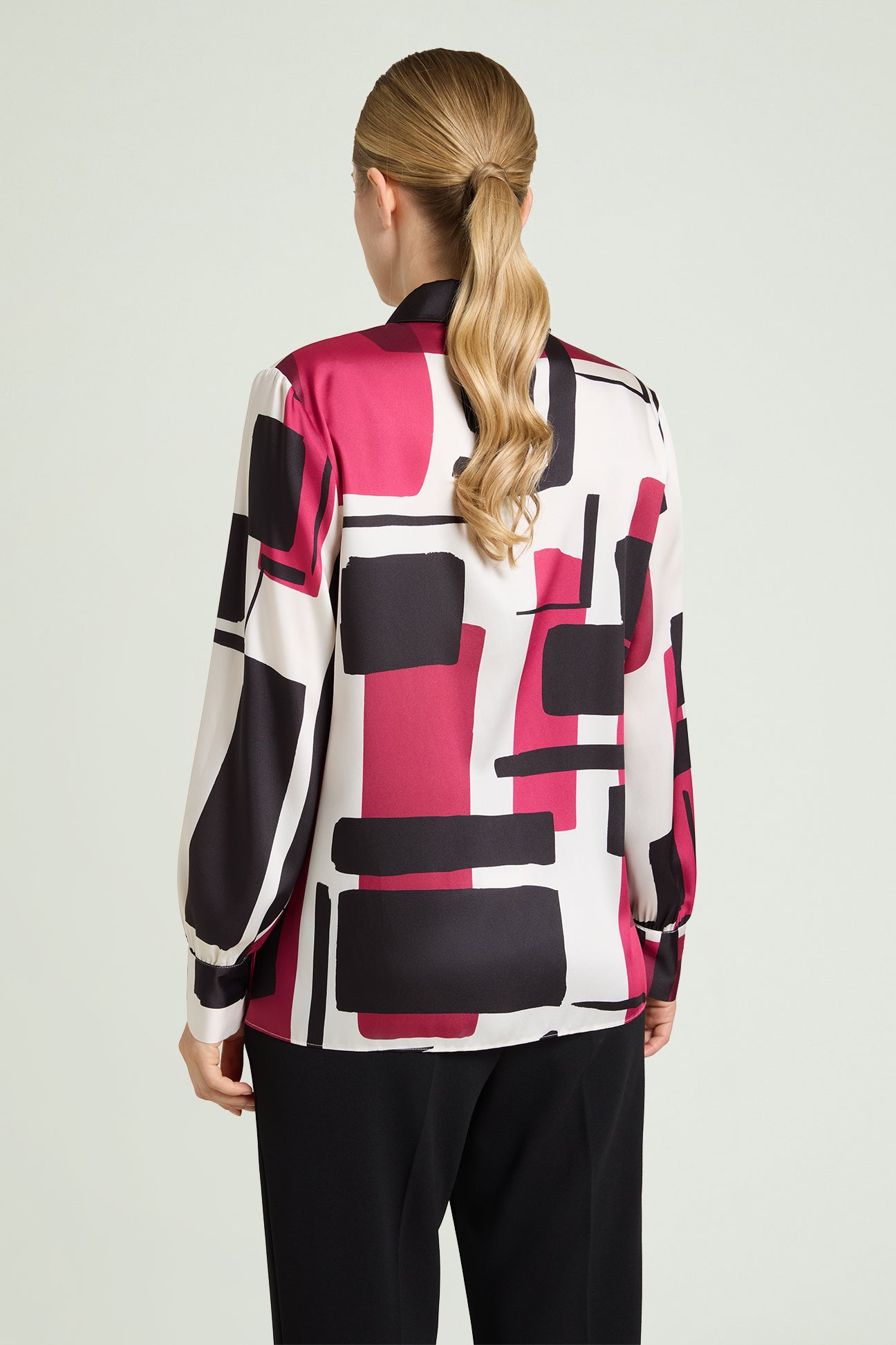 CAMICIA IN  SATIN STAMPATO