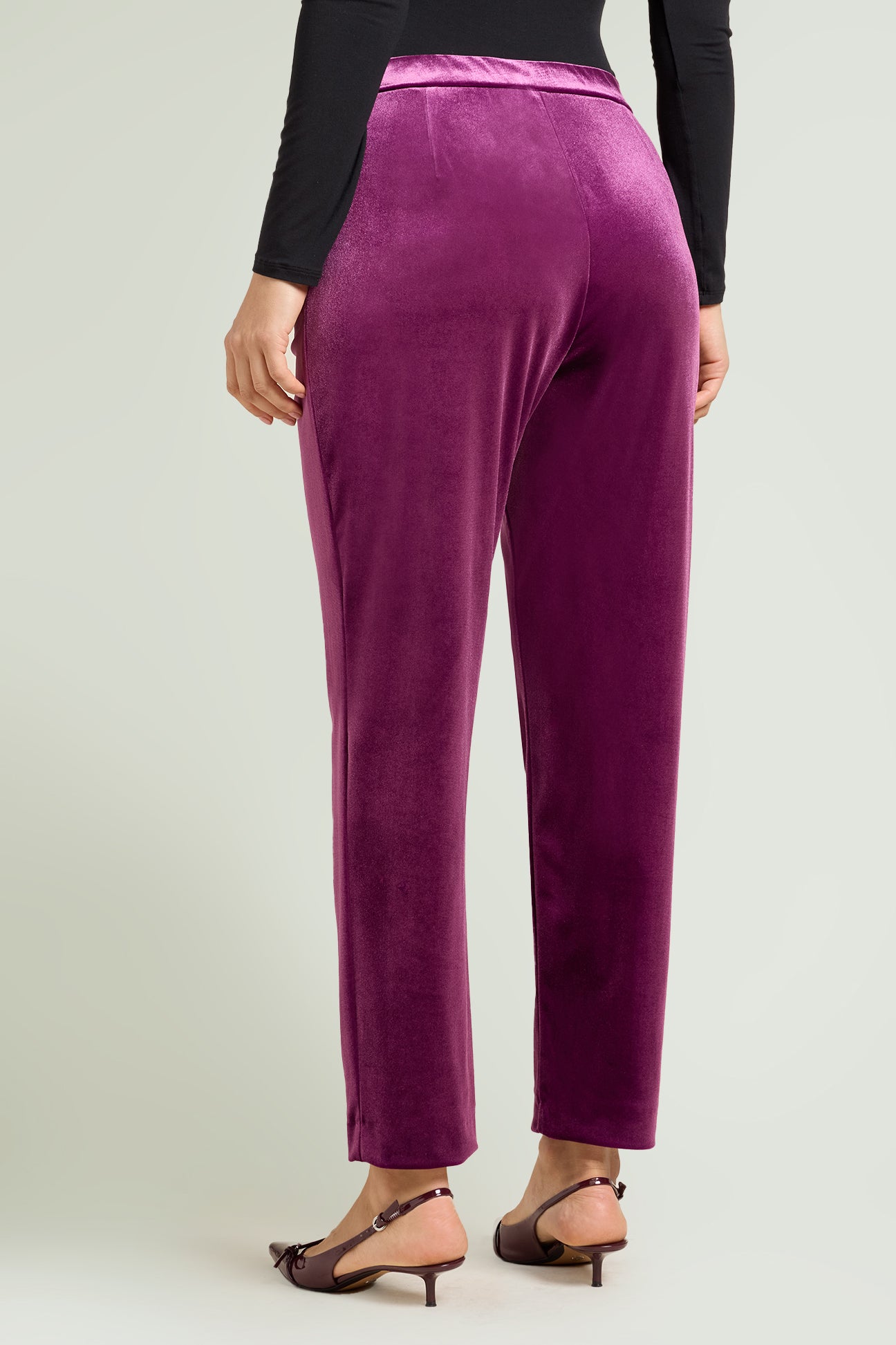 PANTALONI IN VELLUTO STRETCH