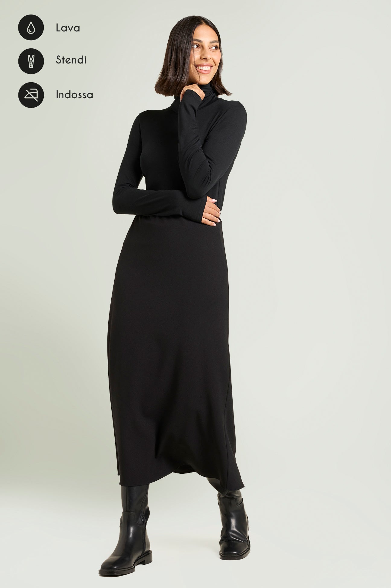 GONNA LUNGA IN SCUBA CREPE