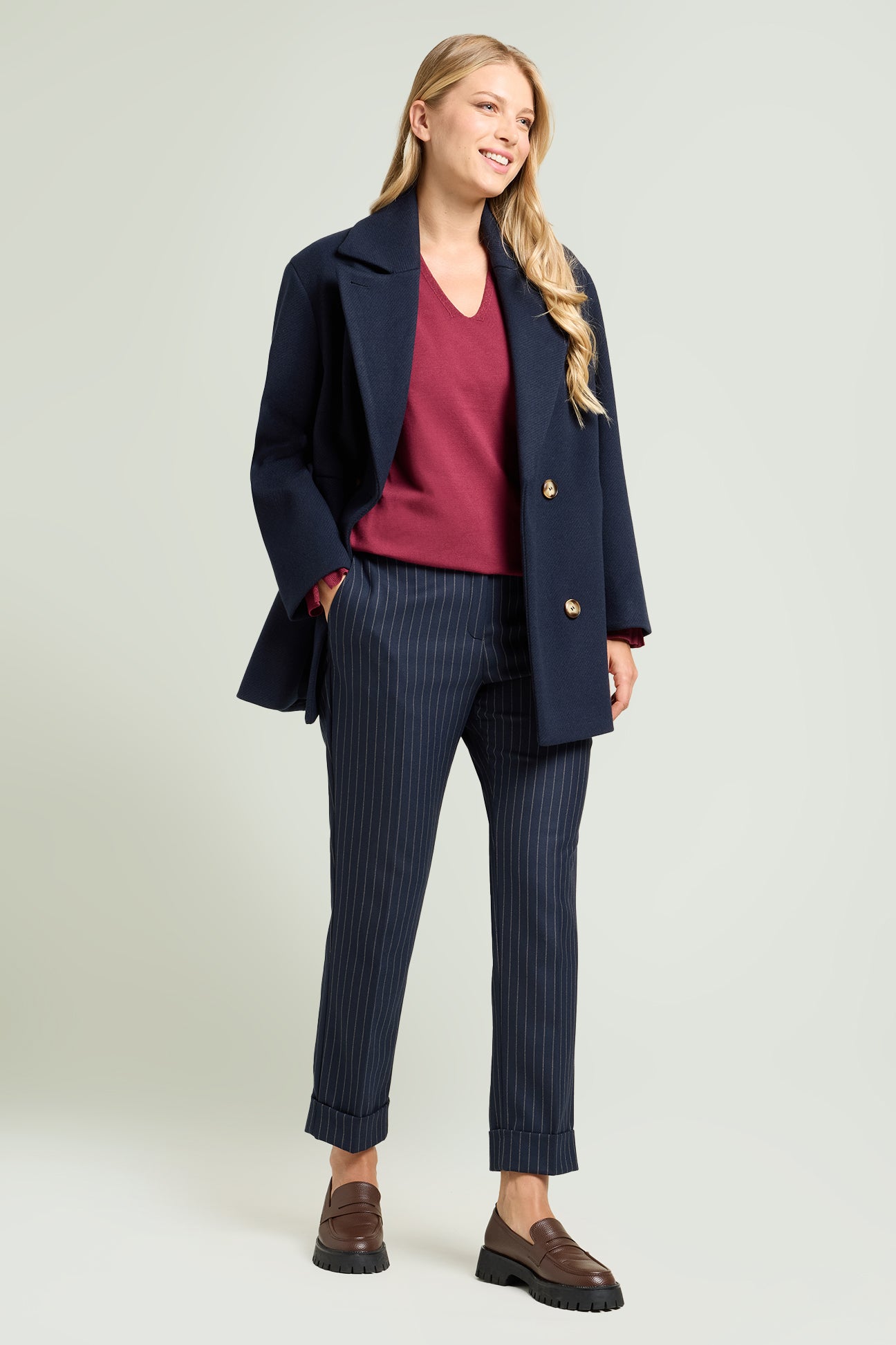 PANTALONI CHINOS GESSATI