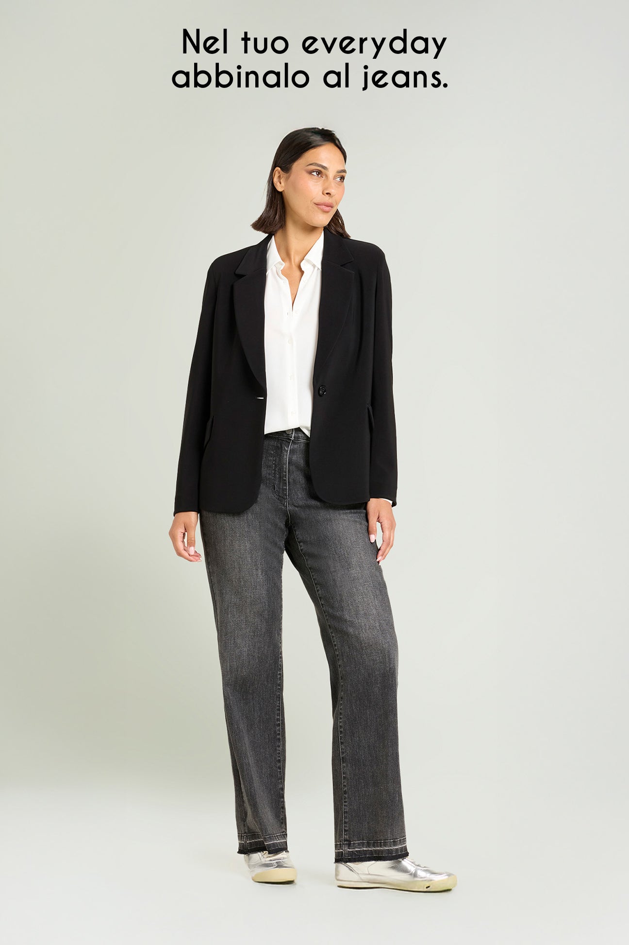 BLAZER IN COMPATTO STRETCH