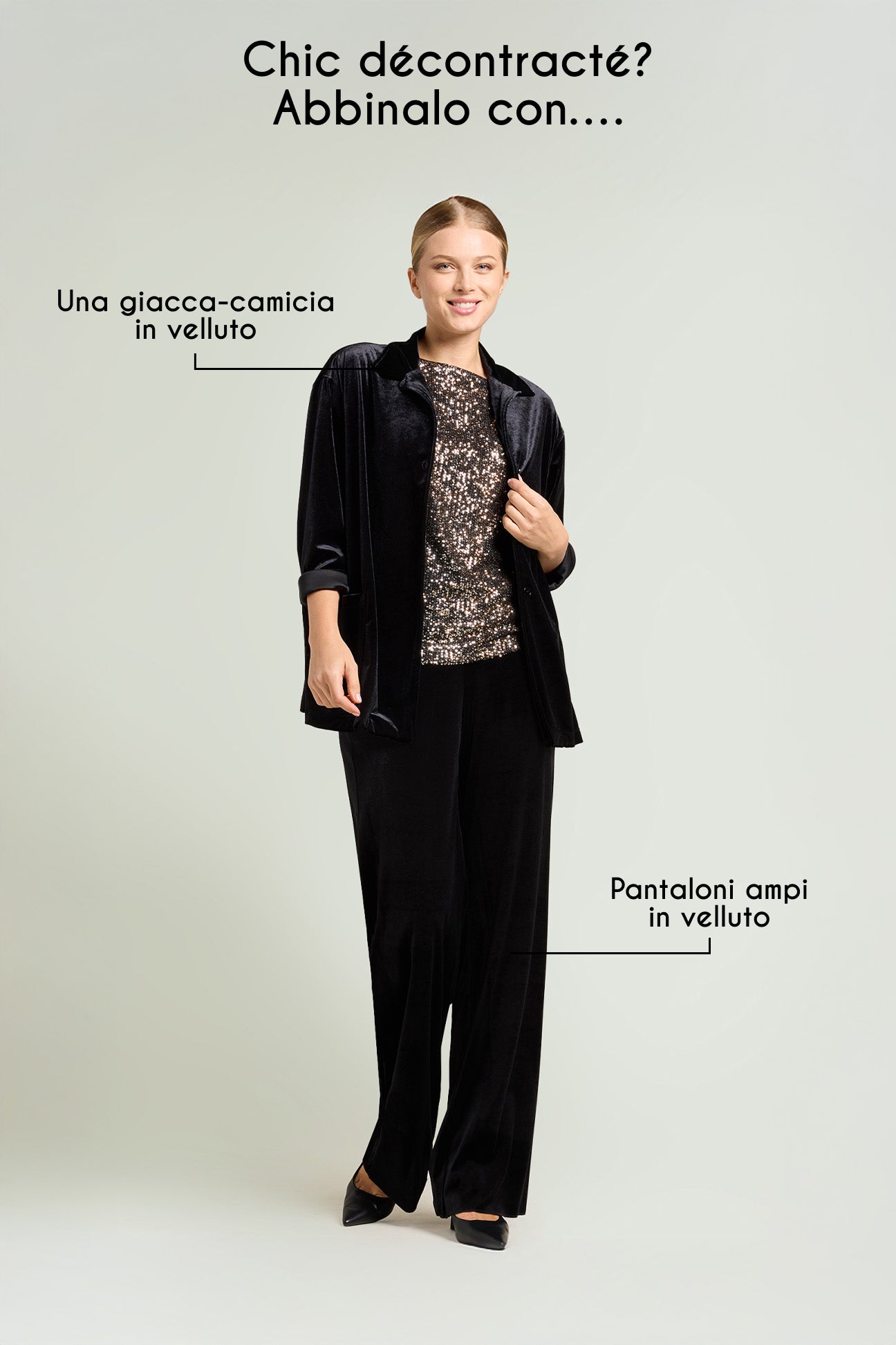 GIACCA-CAMICIA IN VELLUTO STRETCH