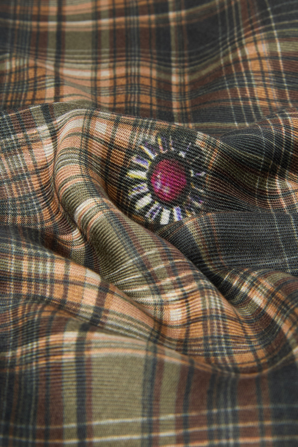 SCIARPA-FOULARD CON STAMPA MADRAS
