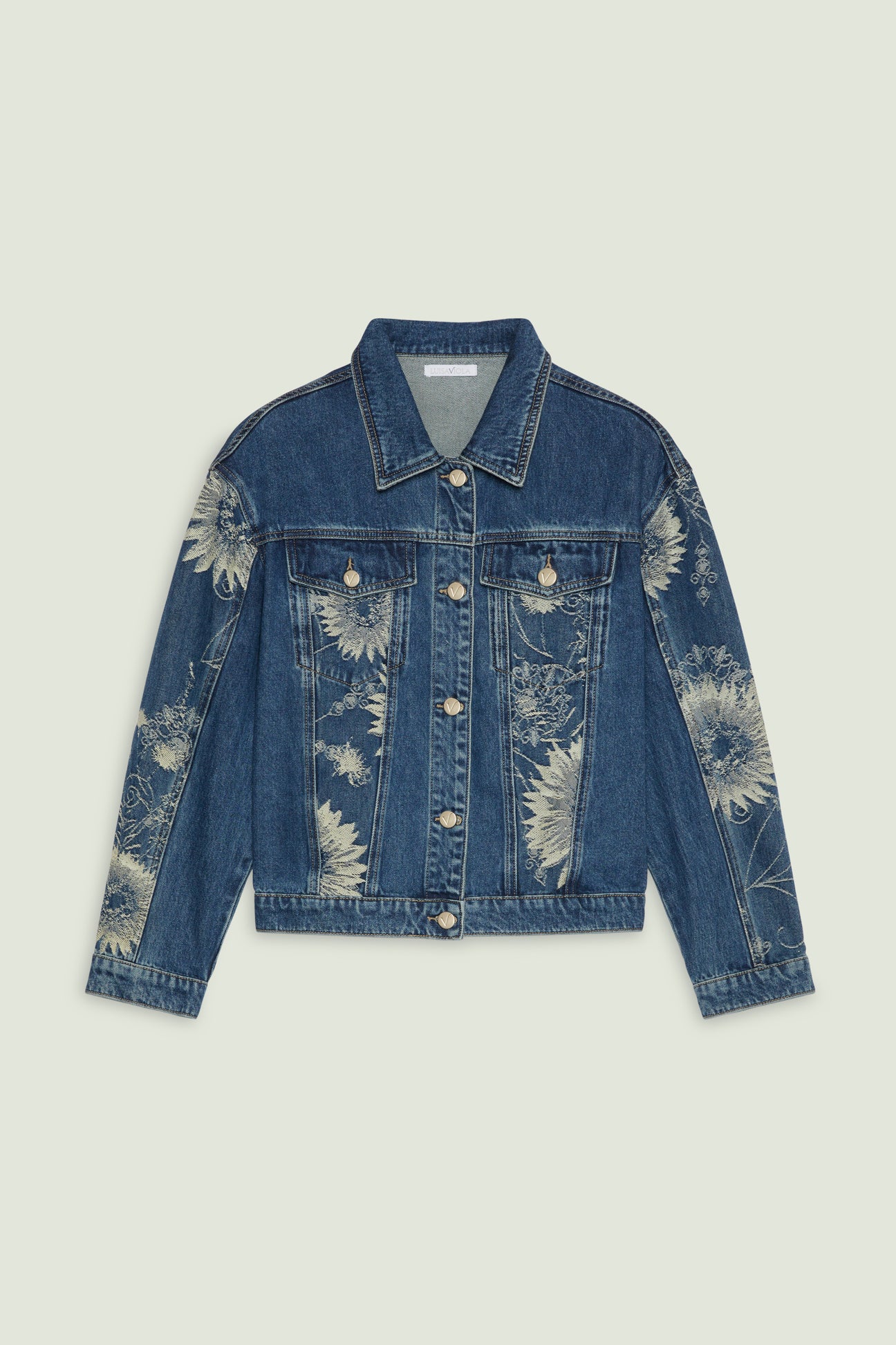 GIUBBOTTO IN DENIM JACQUARD