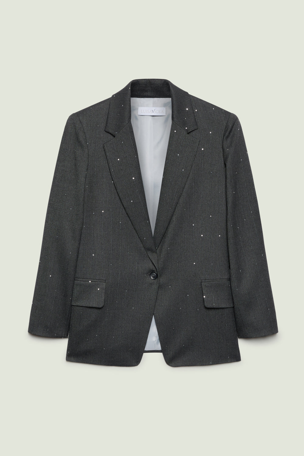 BLAZER IN SAGLIA GESSATA RICAMATA