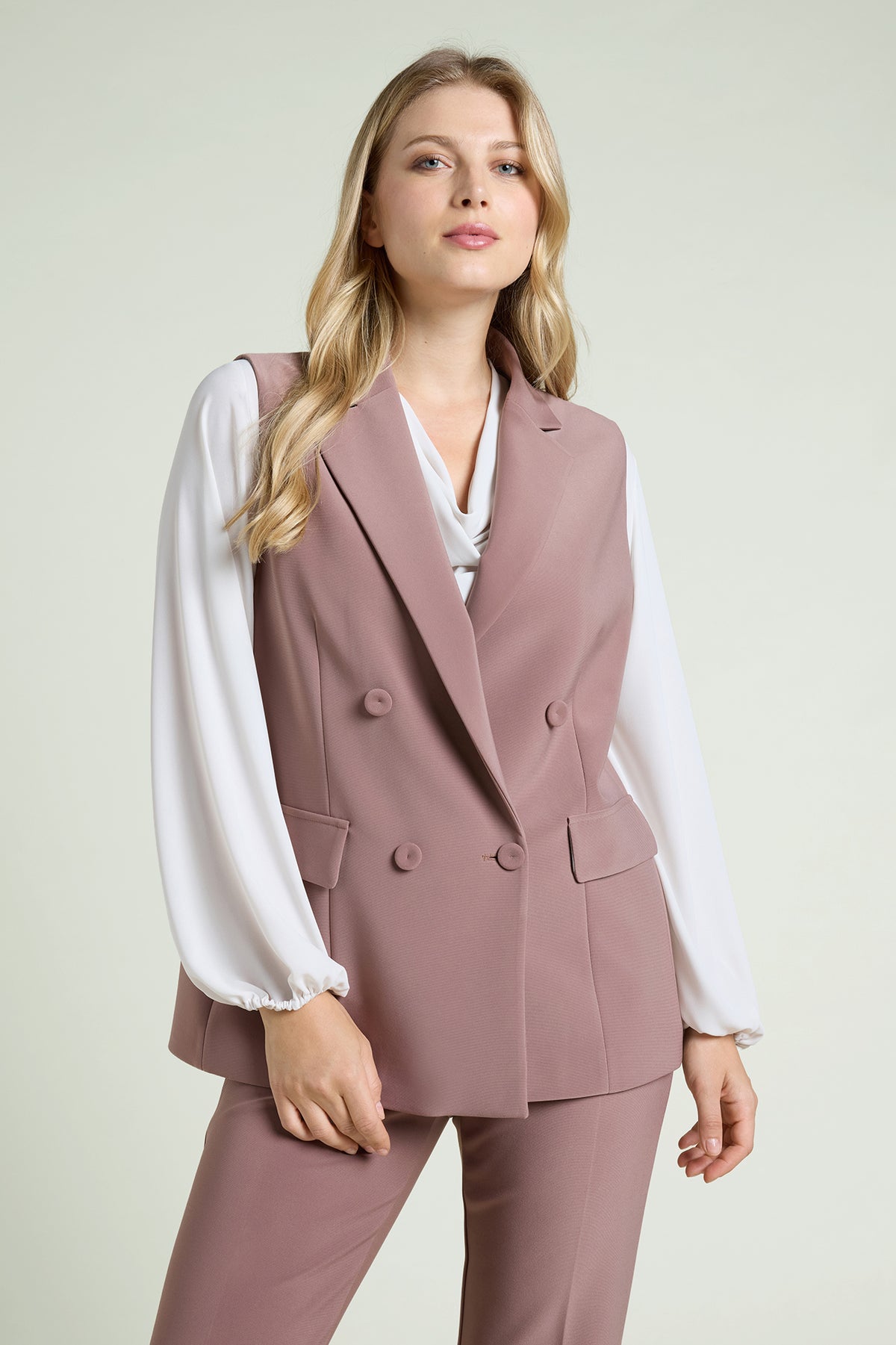 GIACCA-GILET IN COMPACT STRETCH
