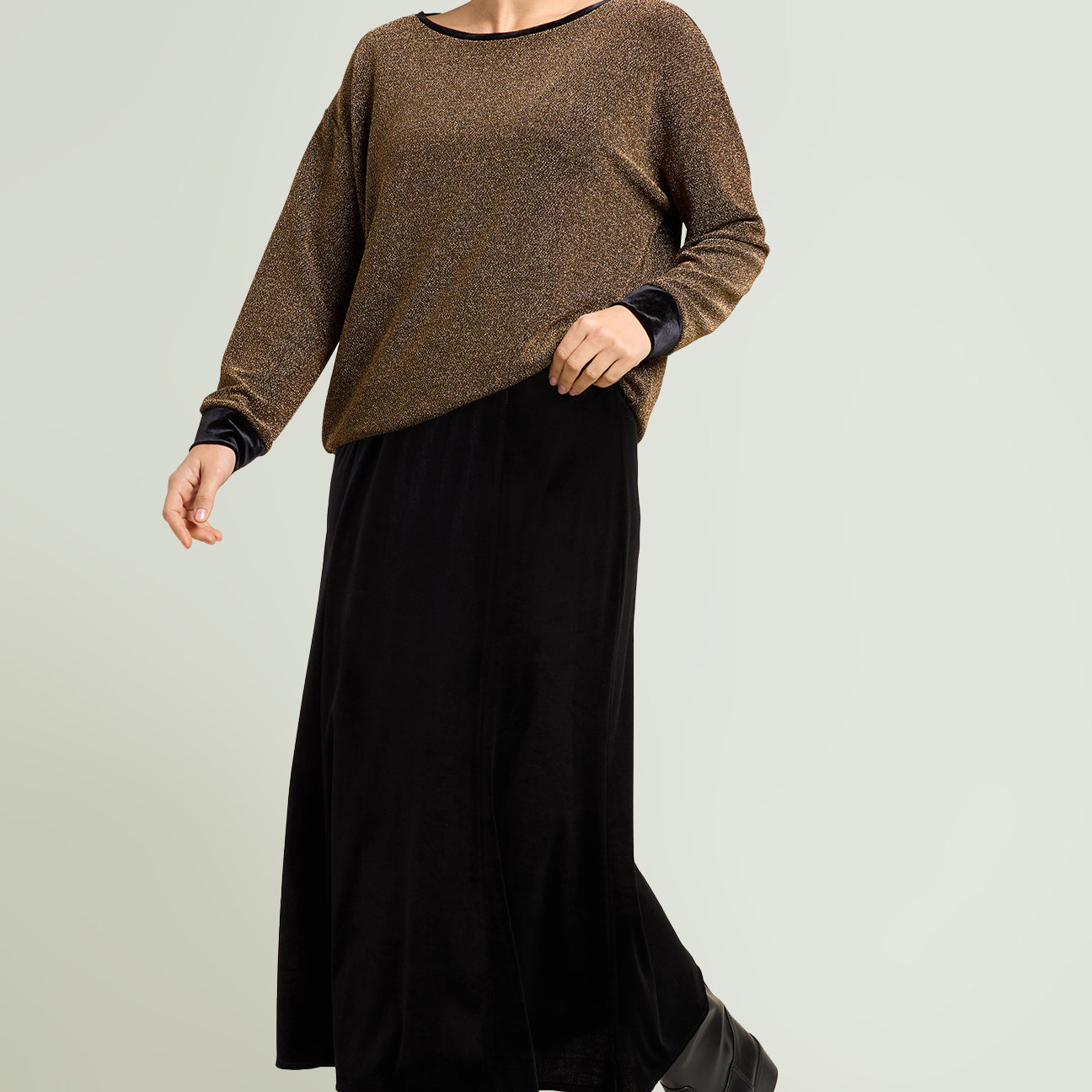 GONNA LUNGA IN VELLUTO