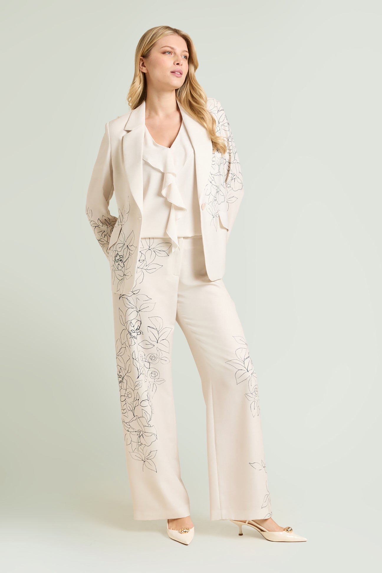 BLAZER IN SABLE' STAMPATO