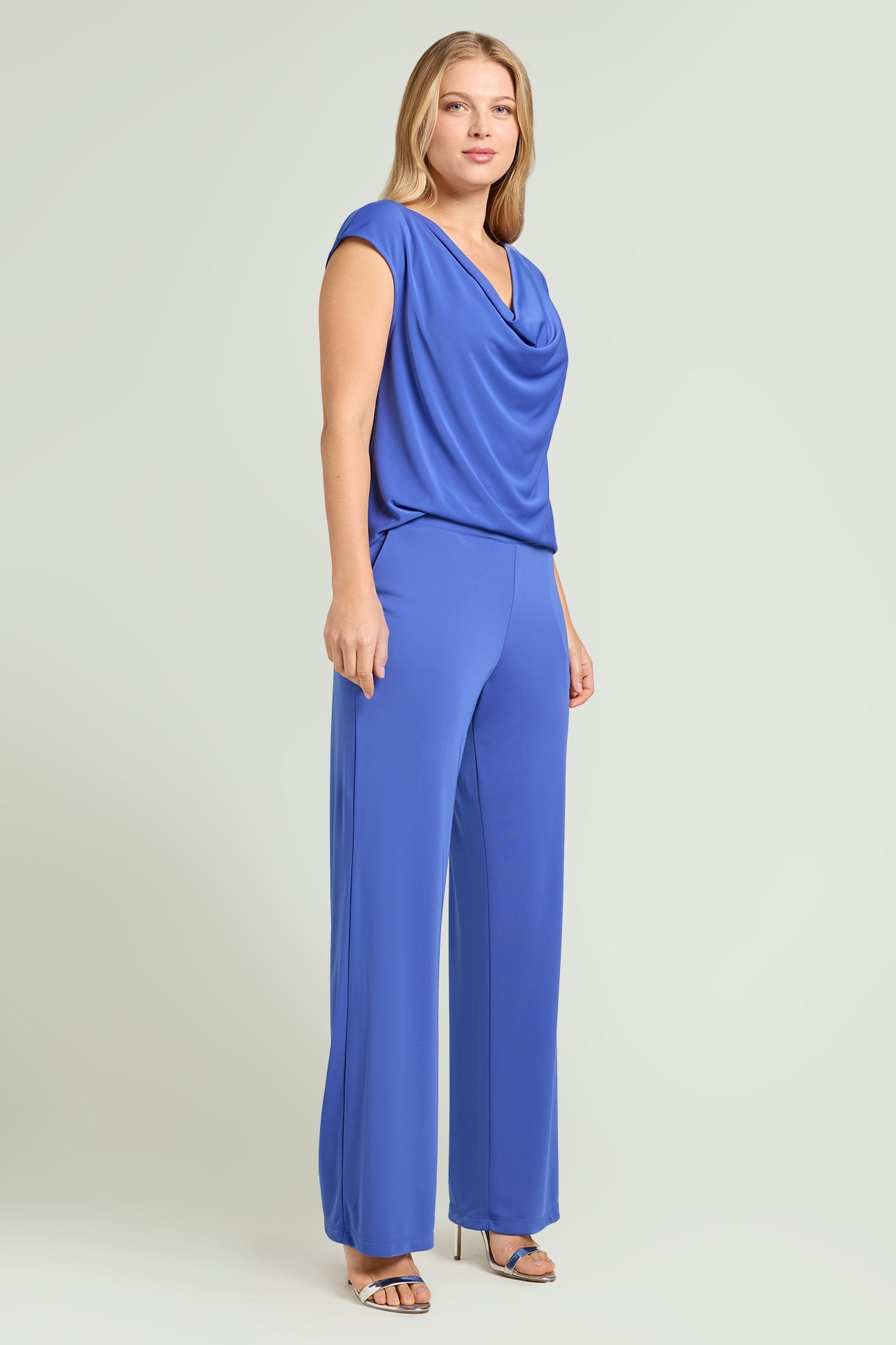 PANTALONI PULL-ON AMPI IN JERSEY FLUIDO